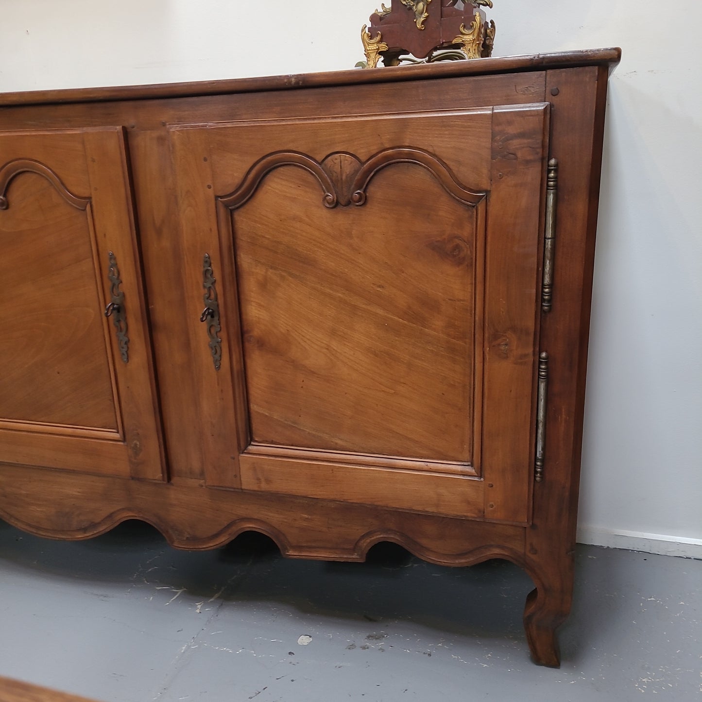 Early 19th Century Fruitwood Three Door Sideboard