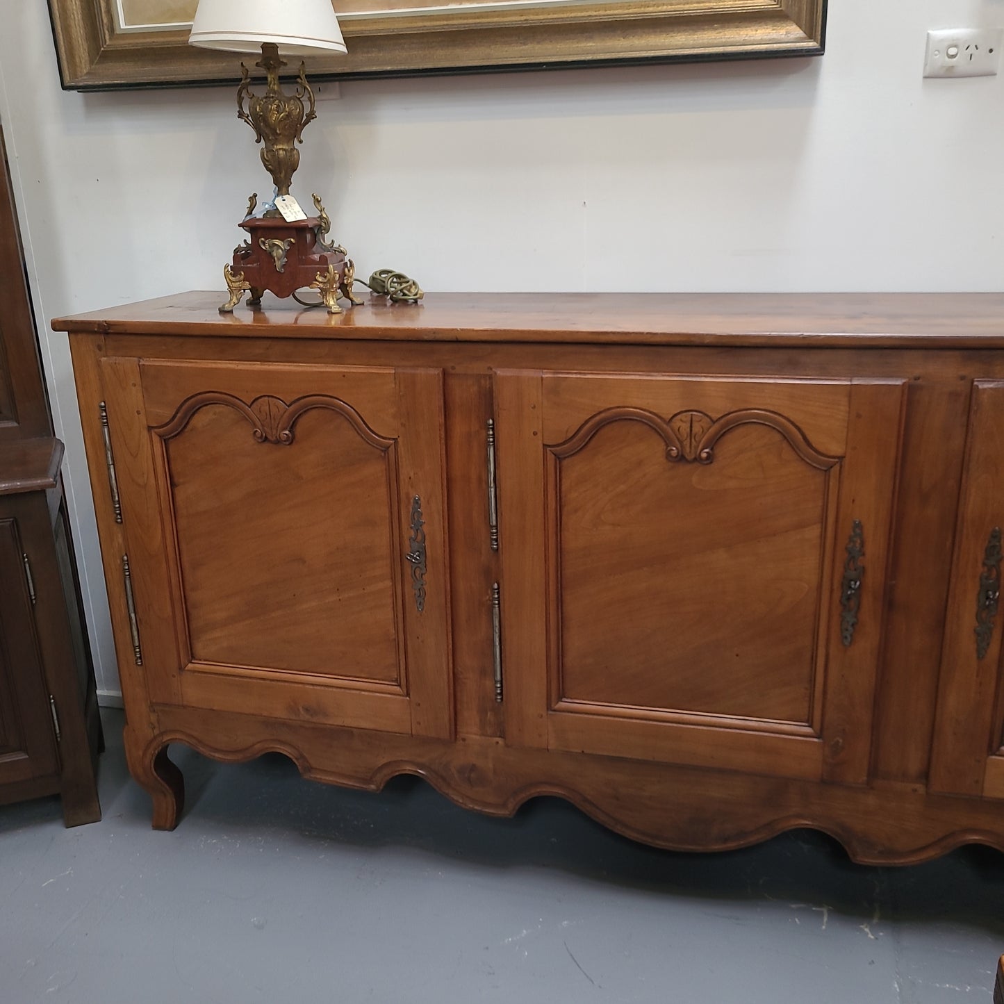 Early 19th Century Fruitwood Three Door Sideboard