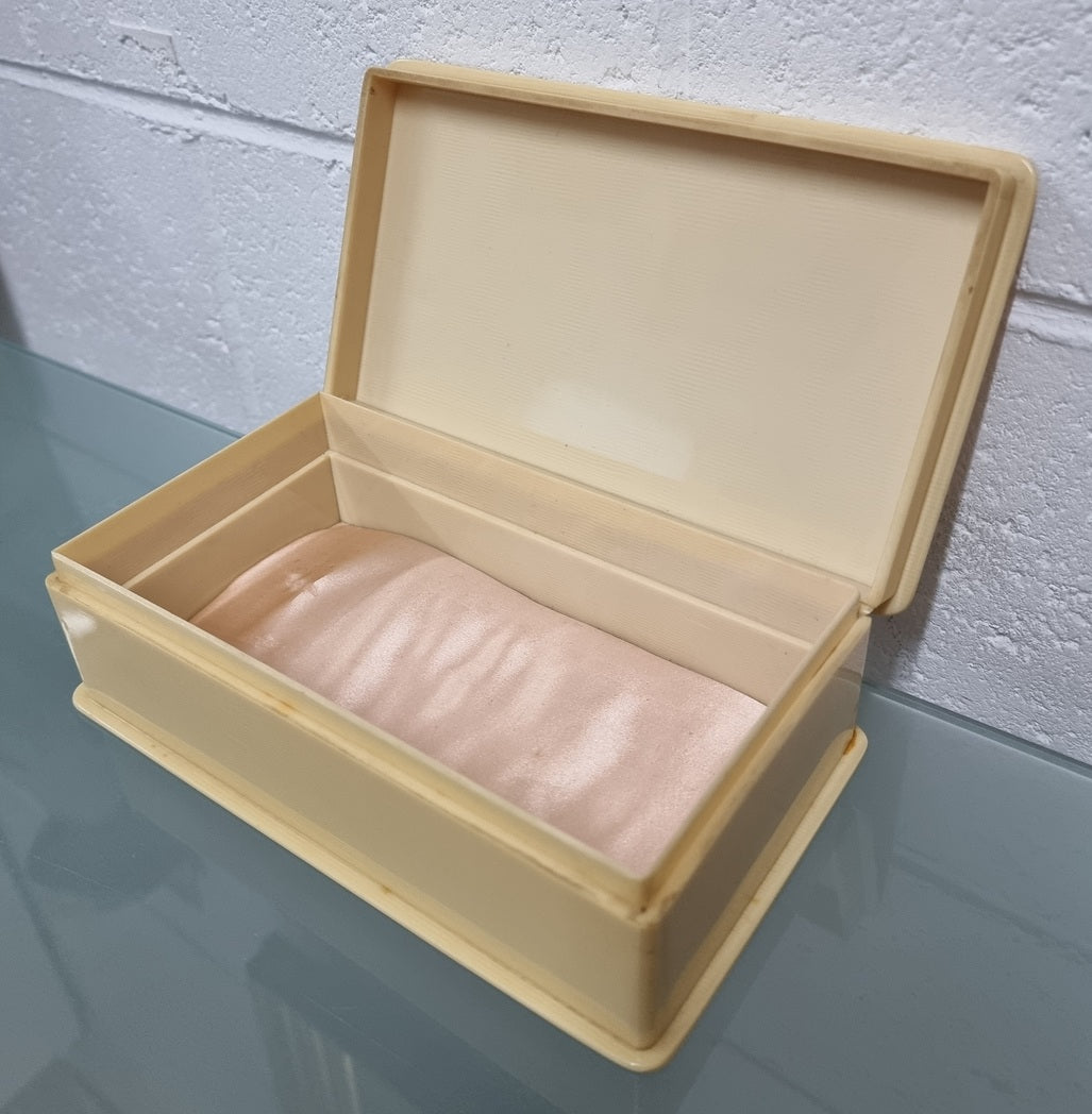 Yellow Xylonite Jewellery Box