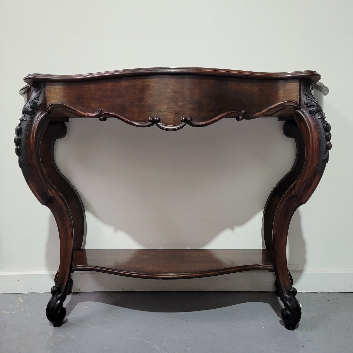 French 19th Century Rosewood Console Table With Drawer