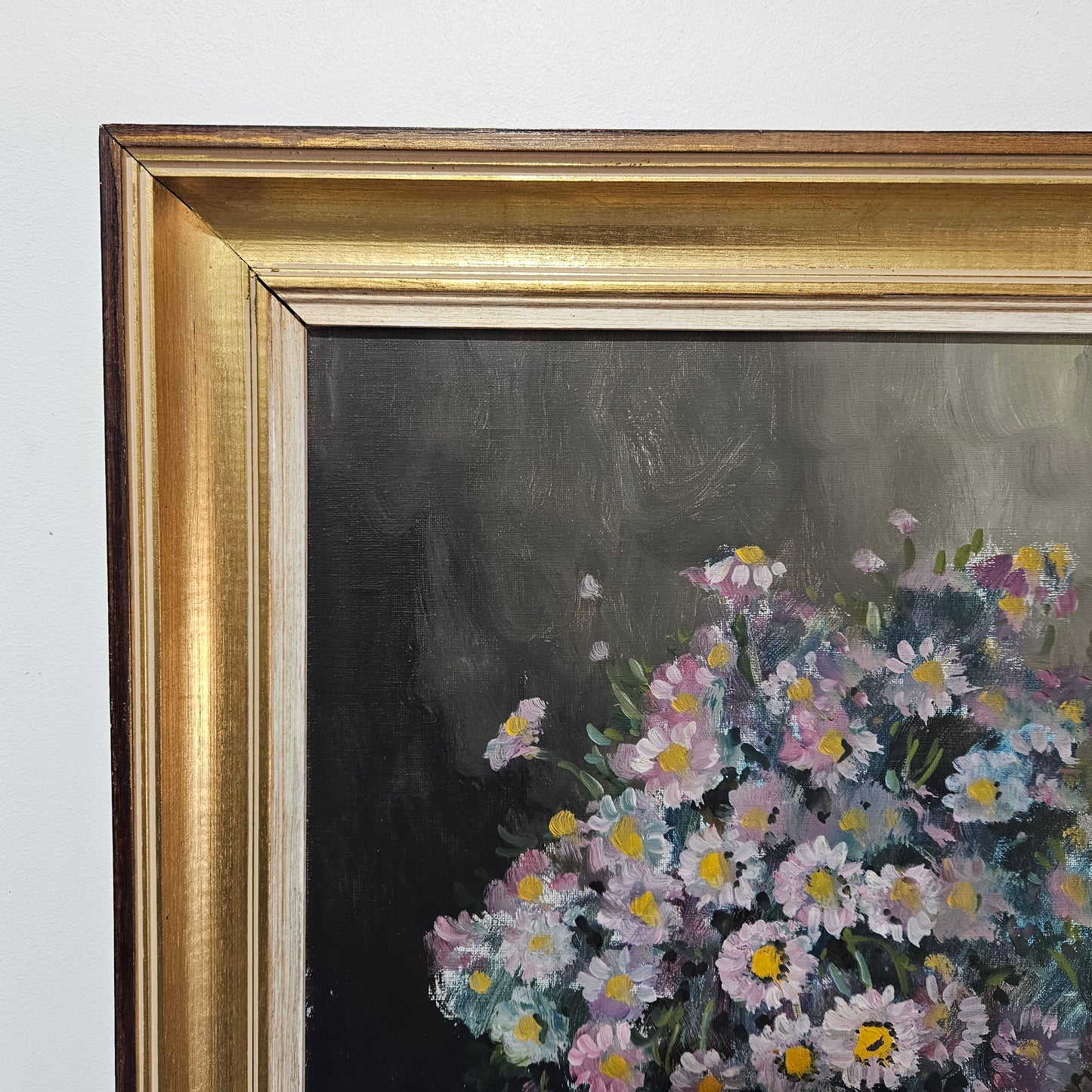 Vintage Netherlands oil on canvas still life painting signed, circa 1950's. Please see photos as they form part of the description.
