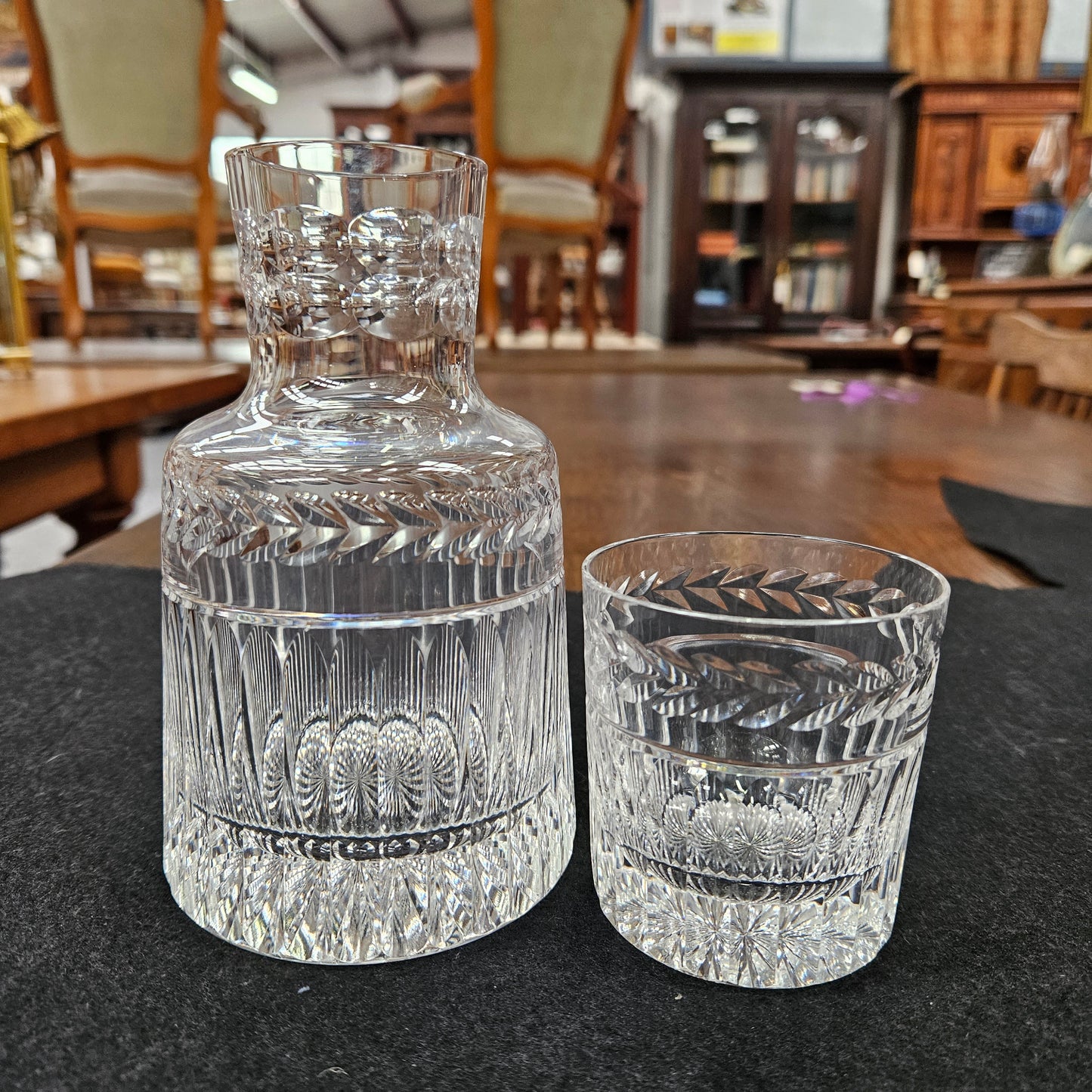 Stuart Crystal Water Carafe and Glass