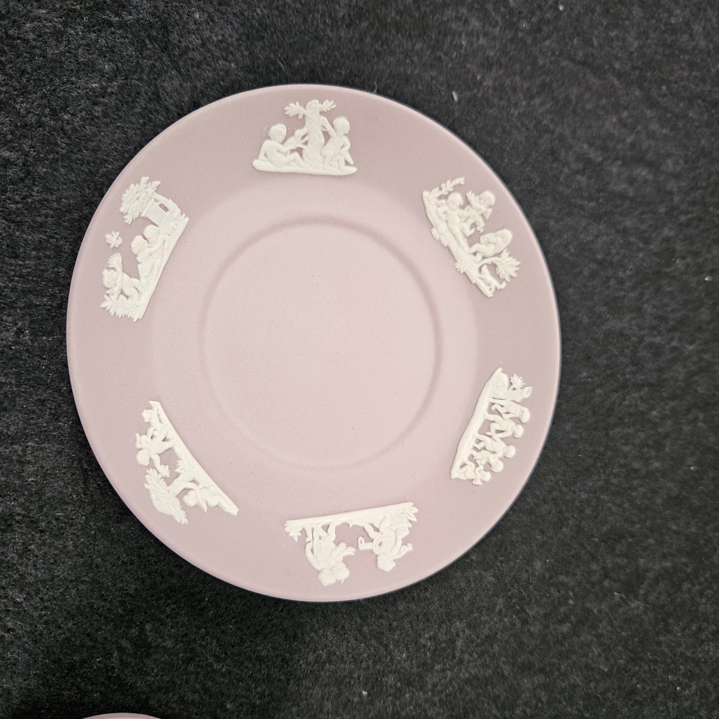 Wedgwood Neoclassical Jasperware Lilac Coffee Can & Saucer