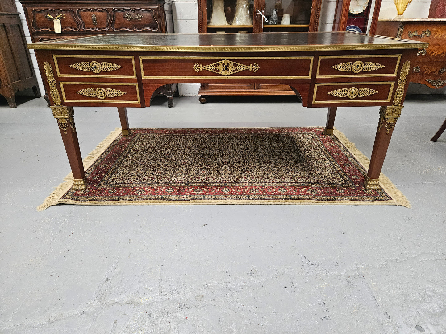 Belle Époque Gilt Bronze Mounted Bureau Plat
