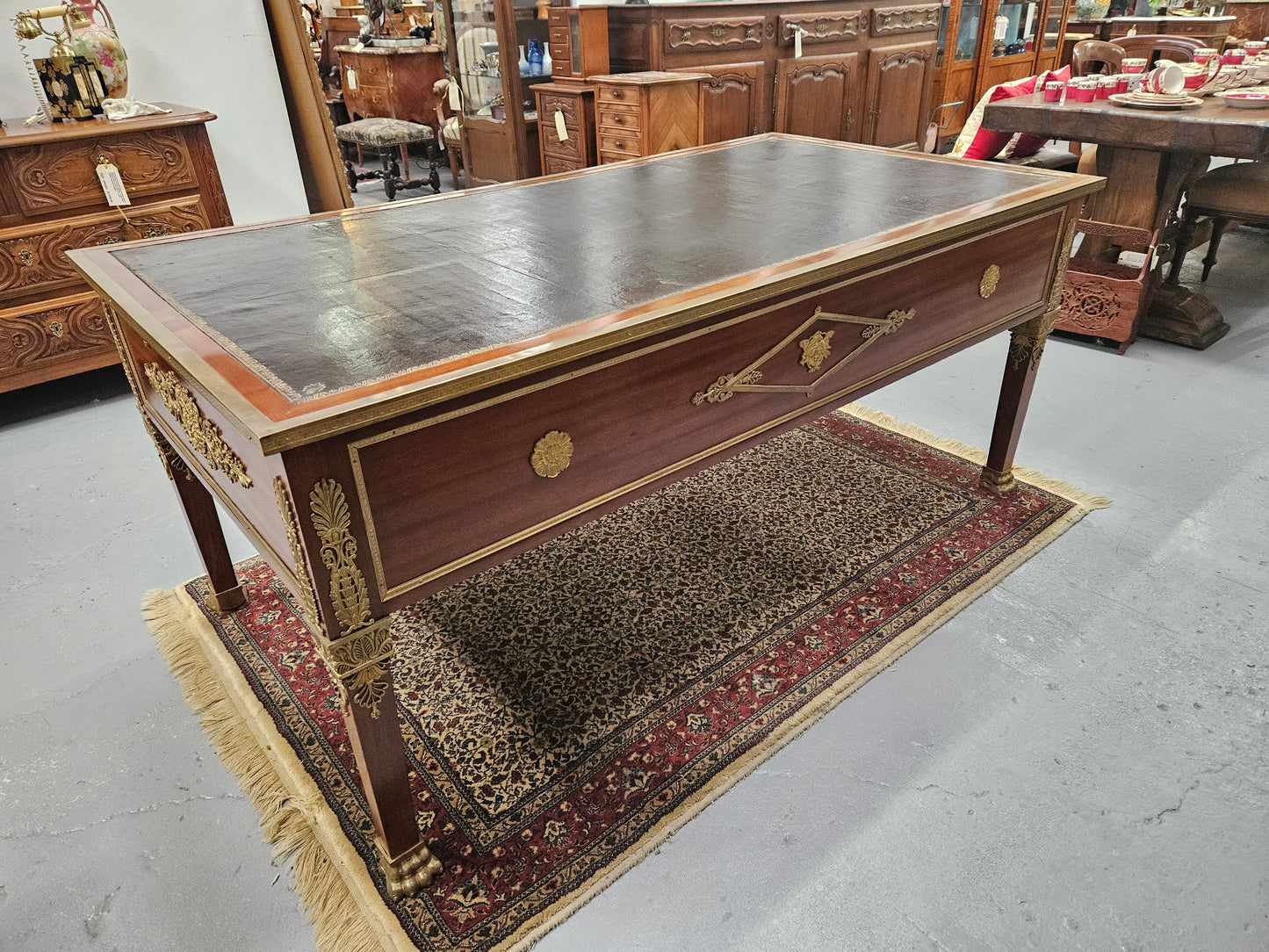 Belle Époque Gilt Bronze Mounted Bureau Plat