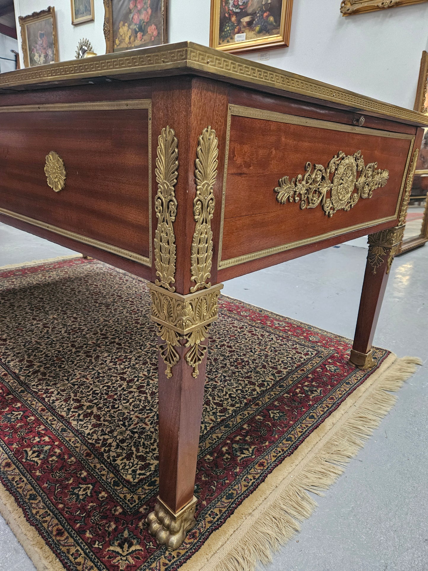 Belle Époque Gilt Bronze Mounted Bureau Plat