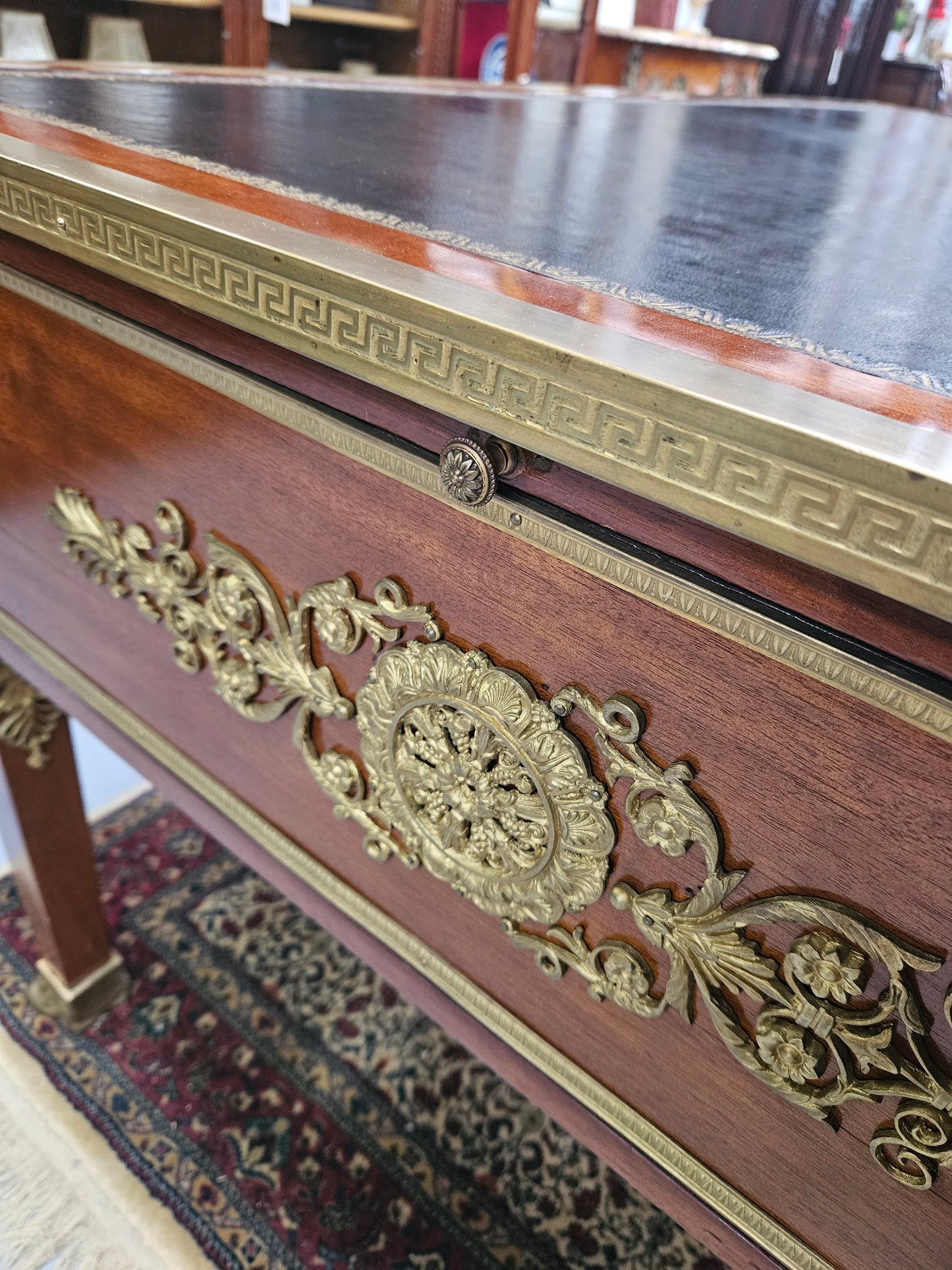 Belle Époque Gilt Bronze Mounted Bureau Plat