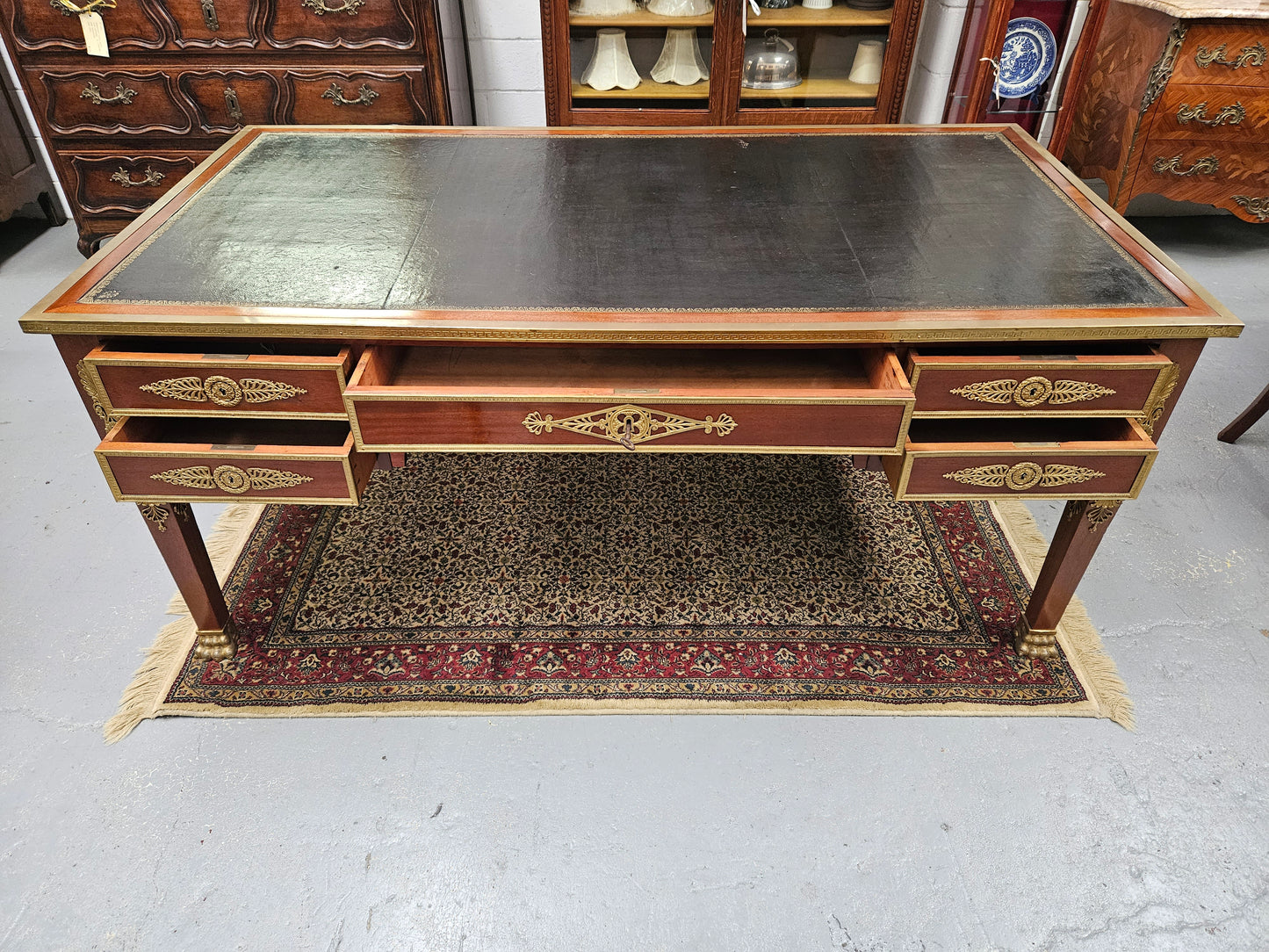 Belle Époque Gilt Bronze Mounted Bureau Plat