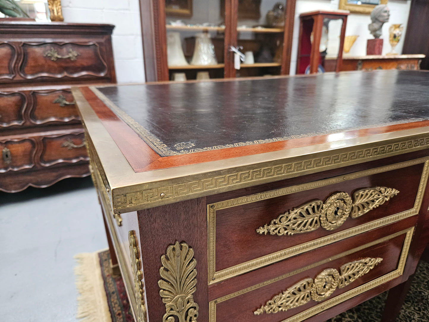 Belle Époque Gilt Bronze Mounted Bureau Plat