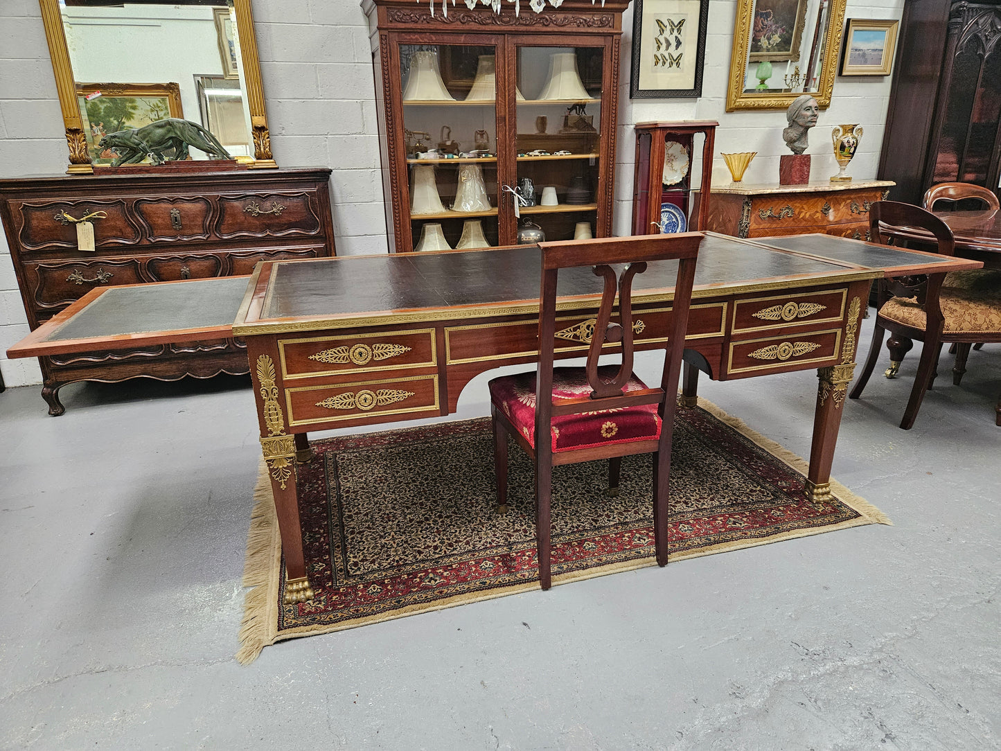 Belle Époque Gilt Bronze Mounted Bureau Plat