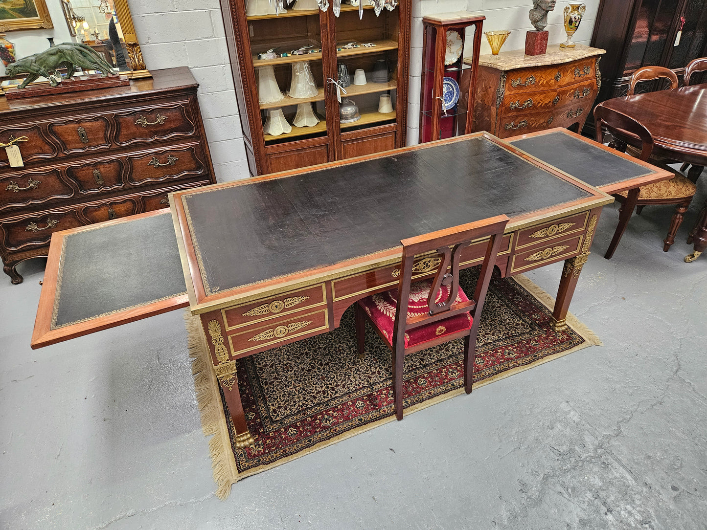 Belle Époque Gilt Bronze Mounted Bureau Plat