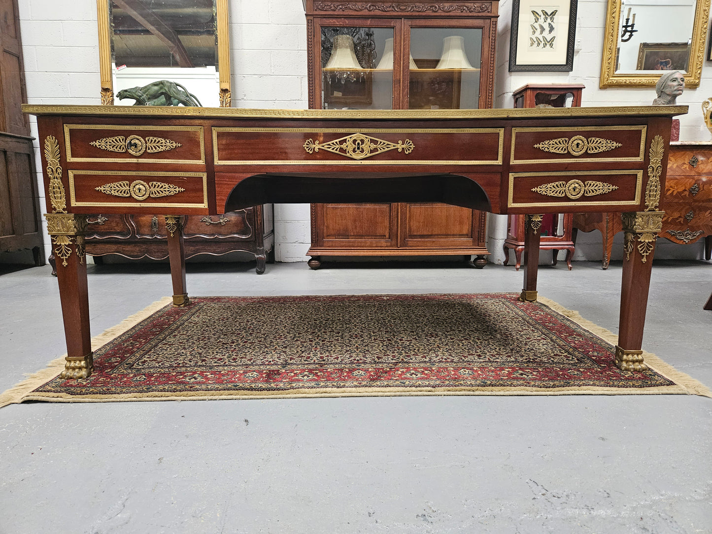Belle Époque Gilt Bronze Mounted Bureau Plat