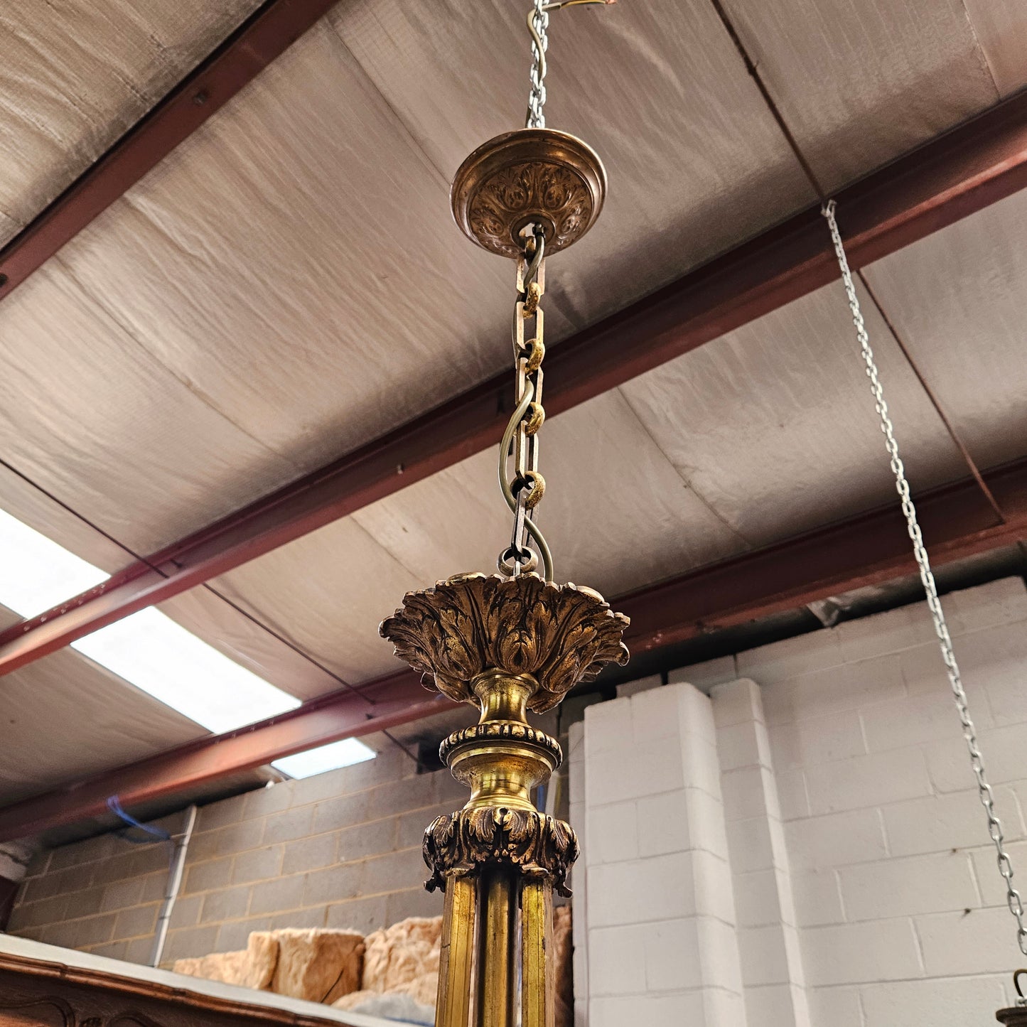 19th Century Antique French Bronze Chandelier