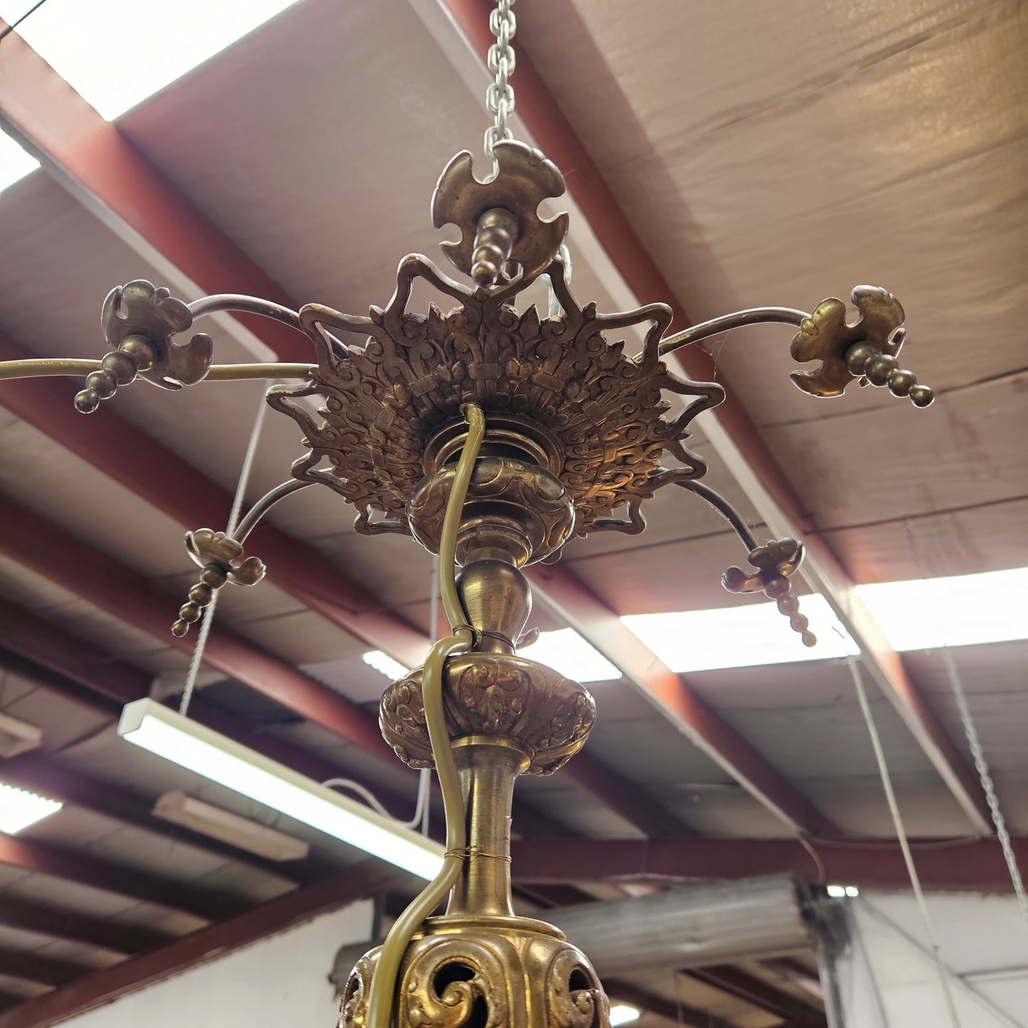 Beautiful Flemish Bronze Chandelier