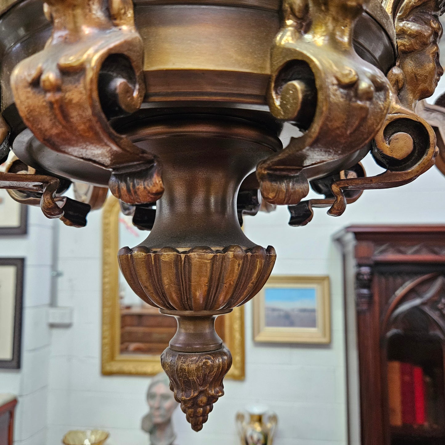 French Napoleon III Style Gilt Bronze Chandelier