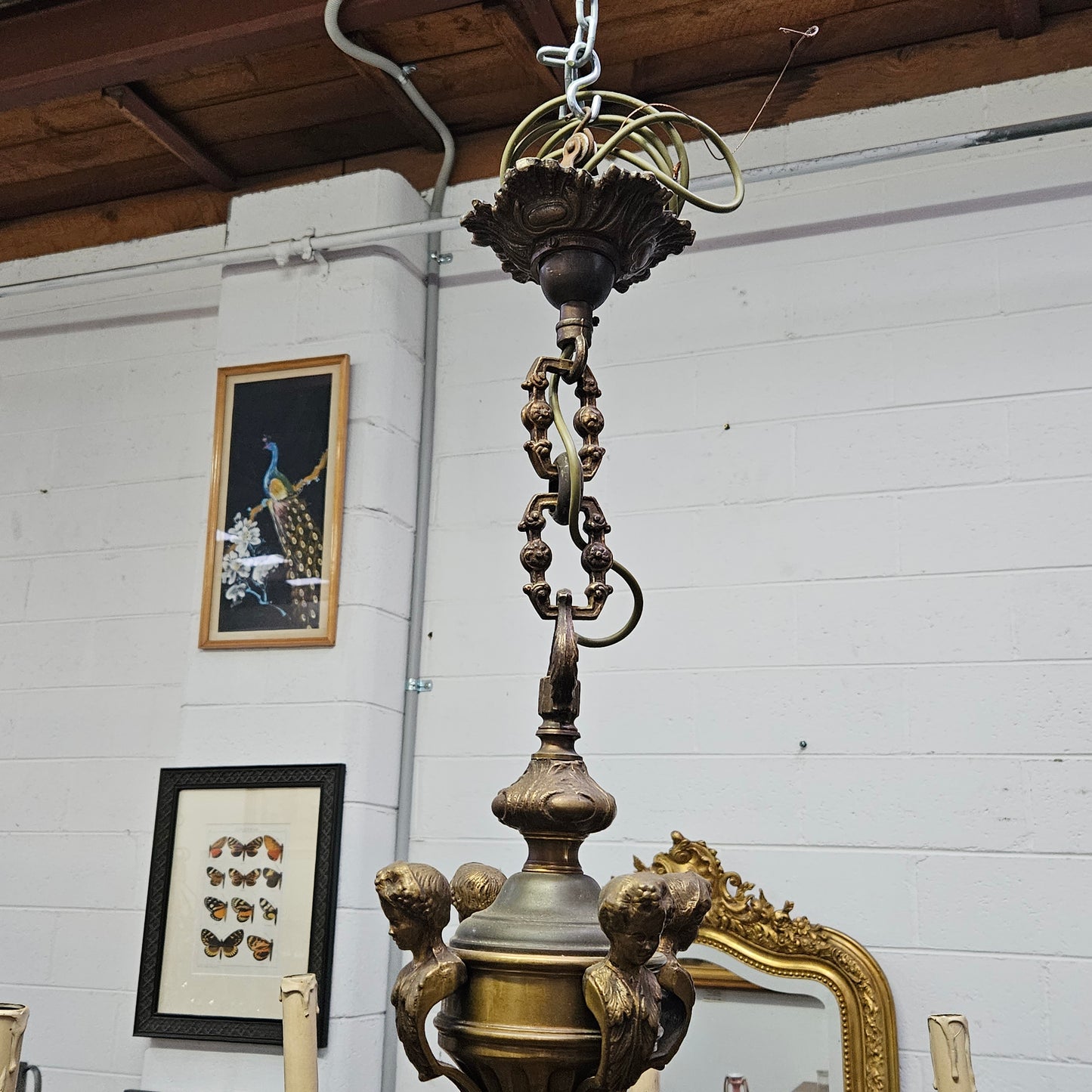 French Napoleon III Style Gilt Bronze Chandelier