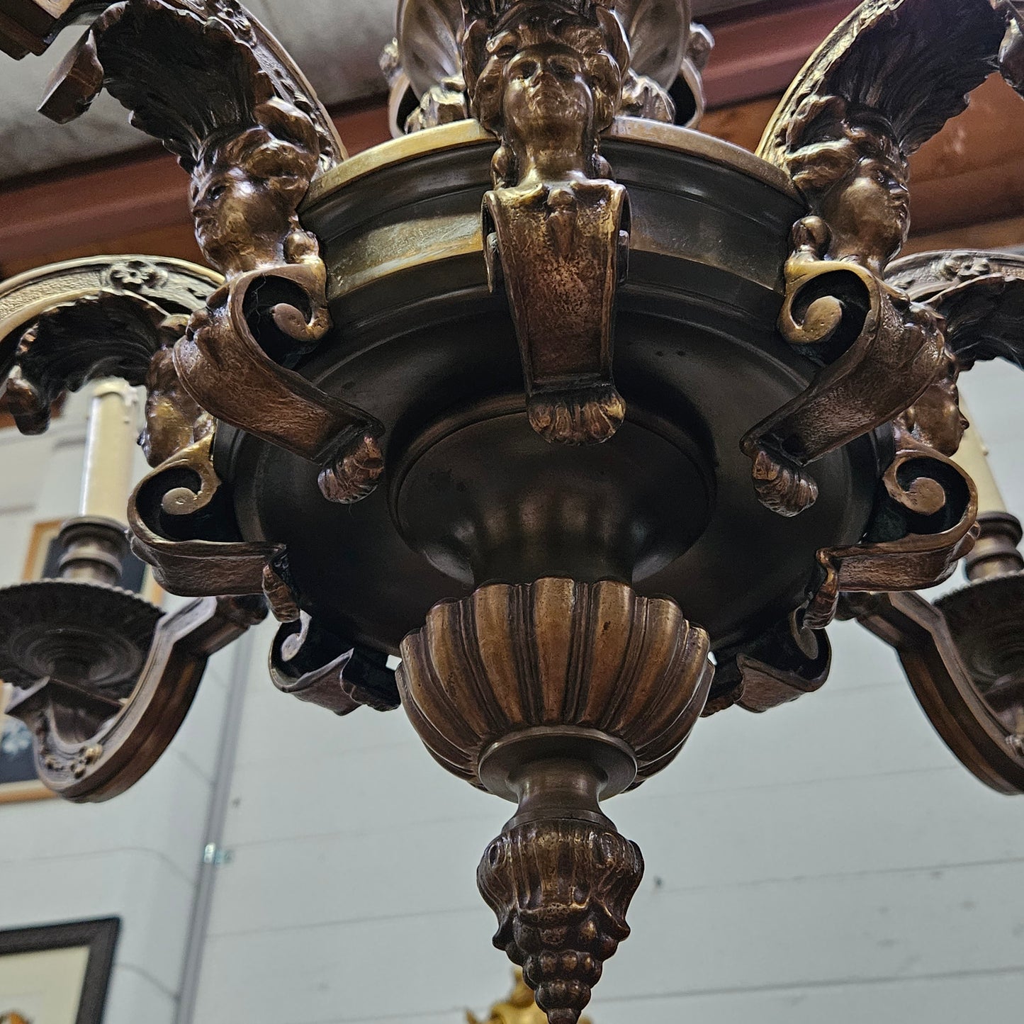 French Napoleon III Style Gilt Bronze Chandelier