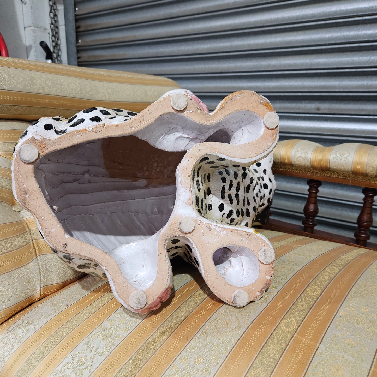 Large Vintage Terracotta Young Leopard