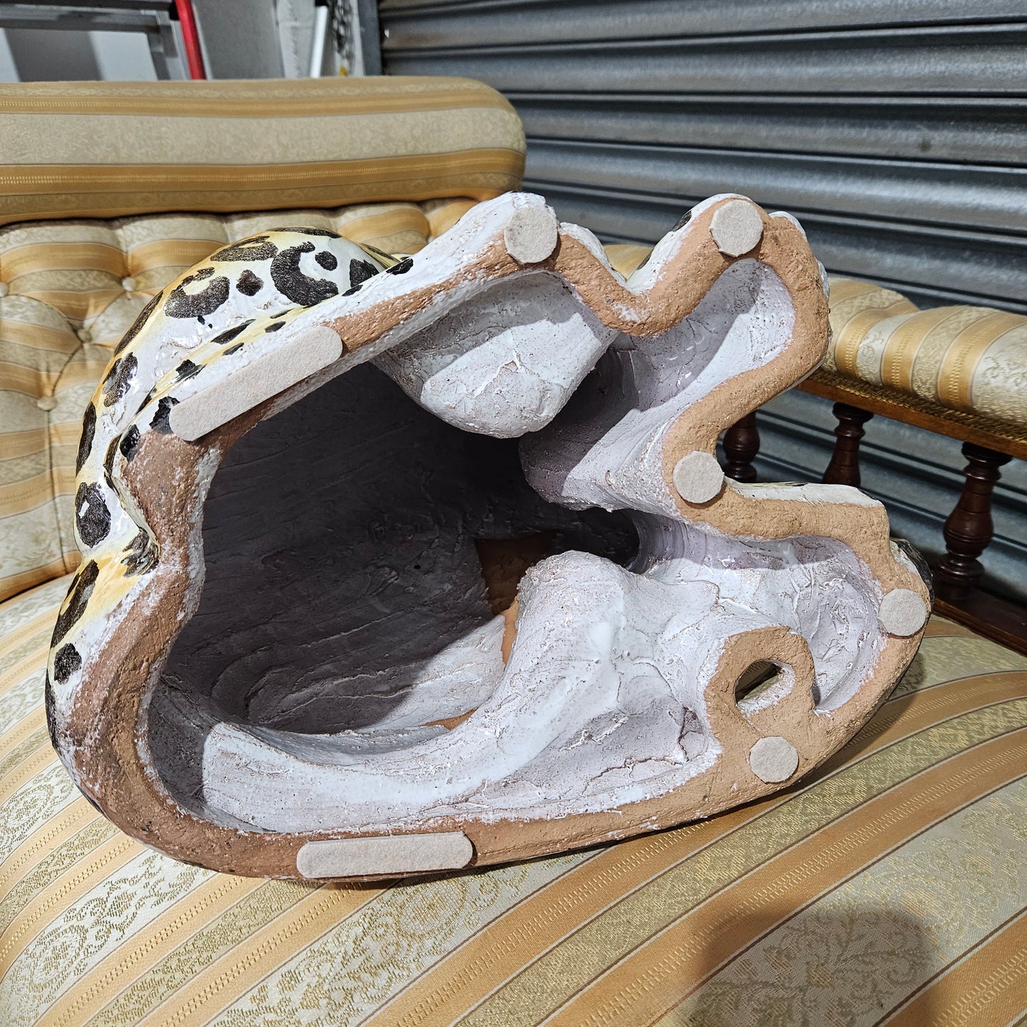 Stunning Vintage Italian Terra Cotta Roaring Leopard