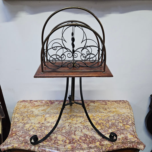 Charming Wrought Iron Magazine Holder