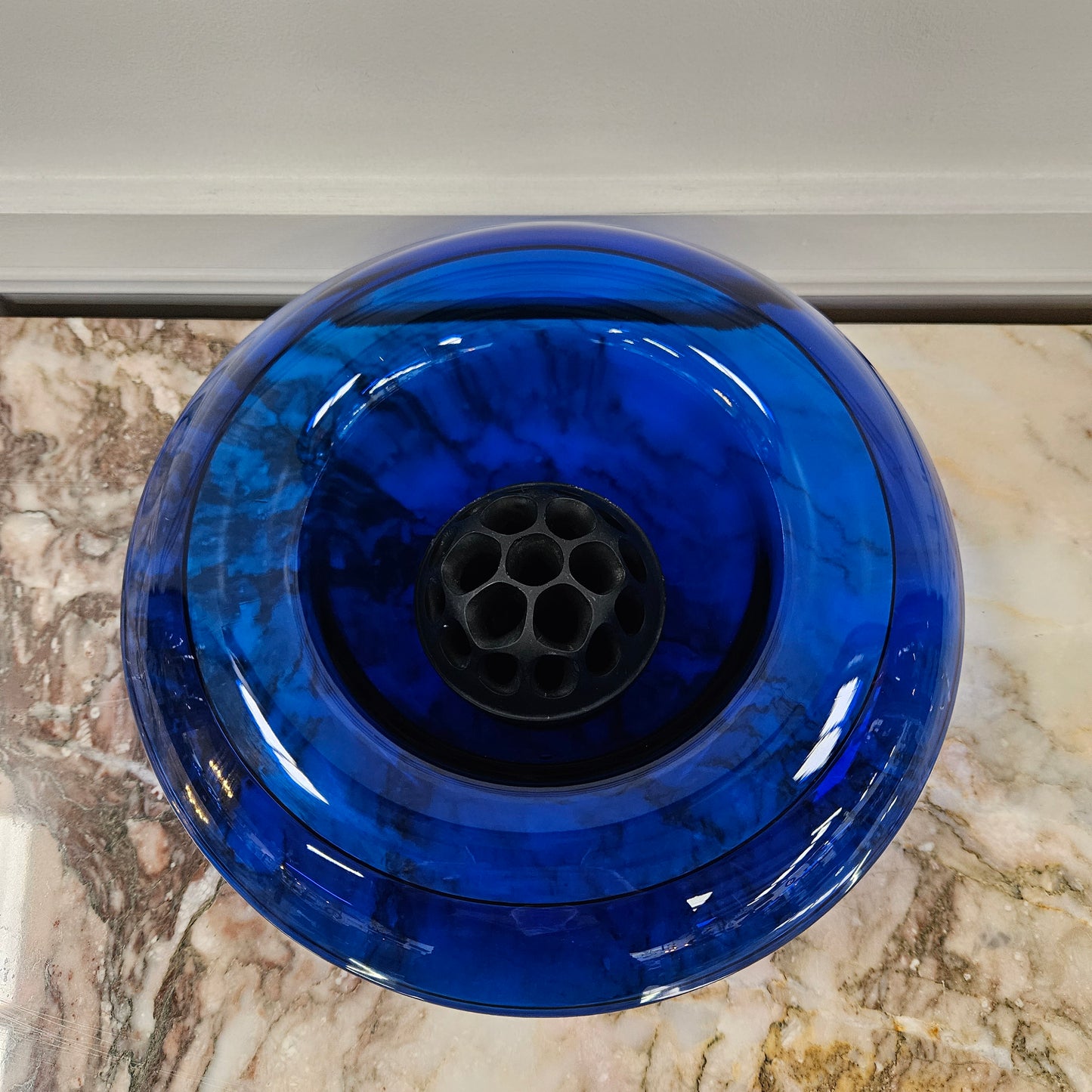 Art Deco Bristol Blue Float Bowl
