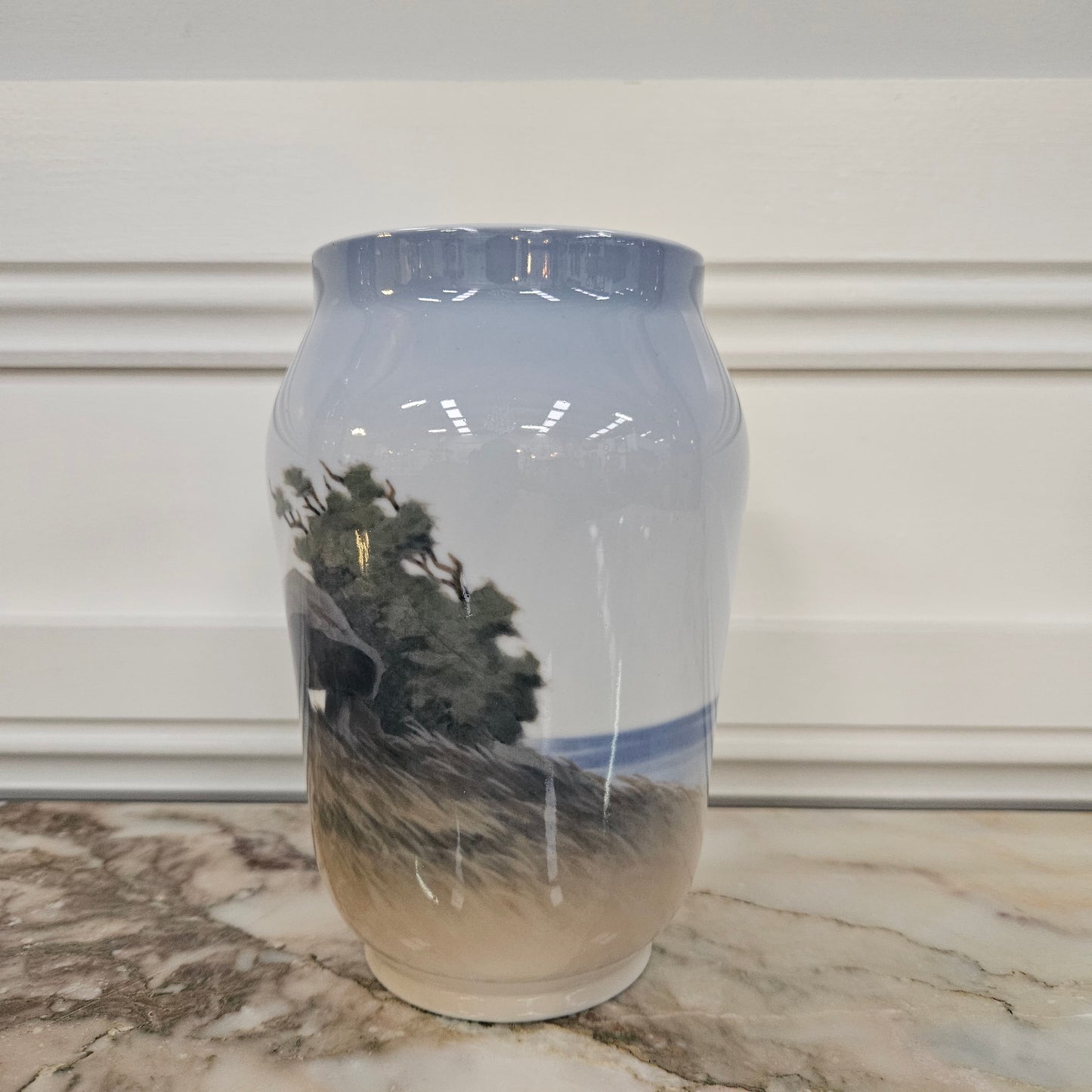 Royal Copenhagen Signed Hand Painted Vase