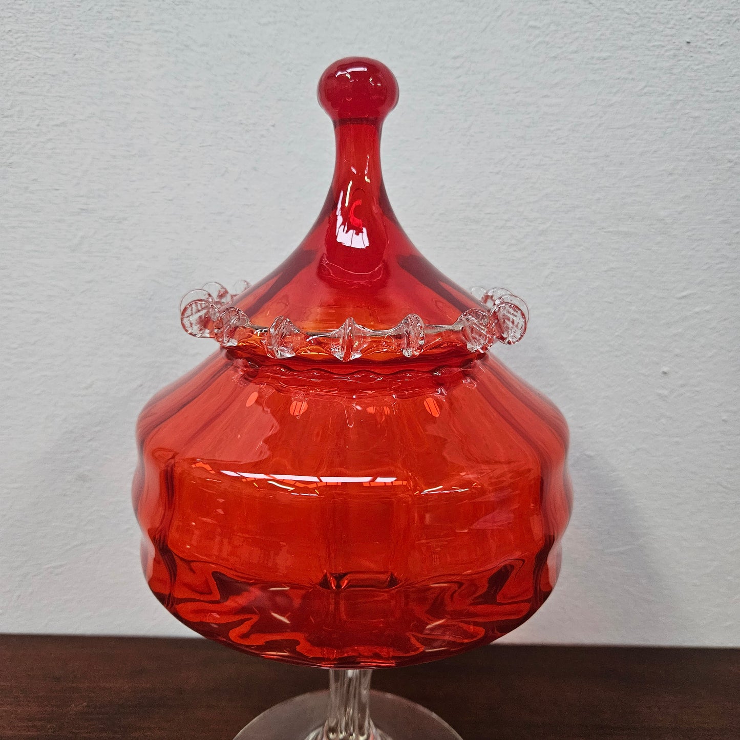 Vintage Italian Glass Apothecary Jar