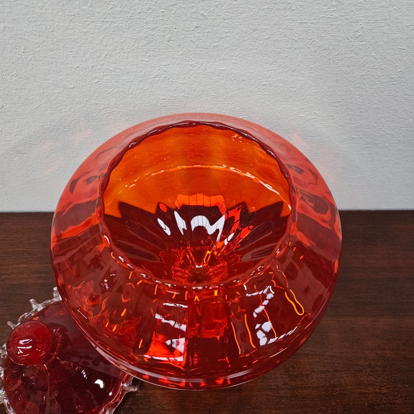 Vintage Italian Glass Apothecary Jar