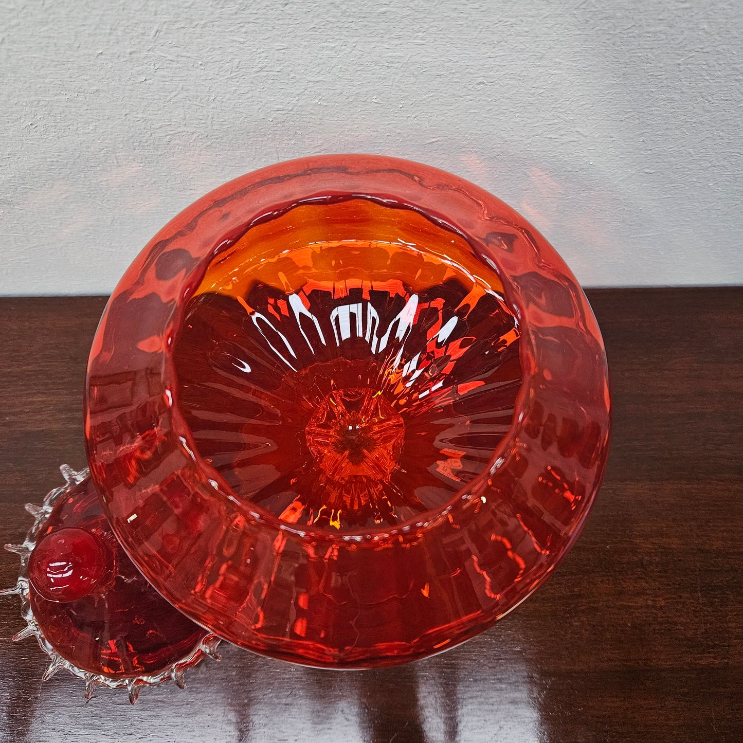 Vintage Italian Glass Apothecary Jar