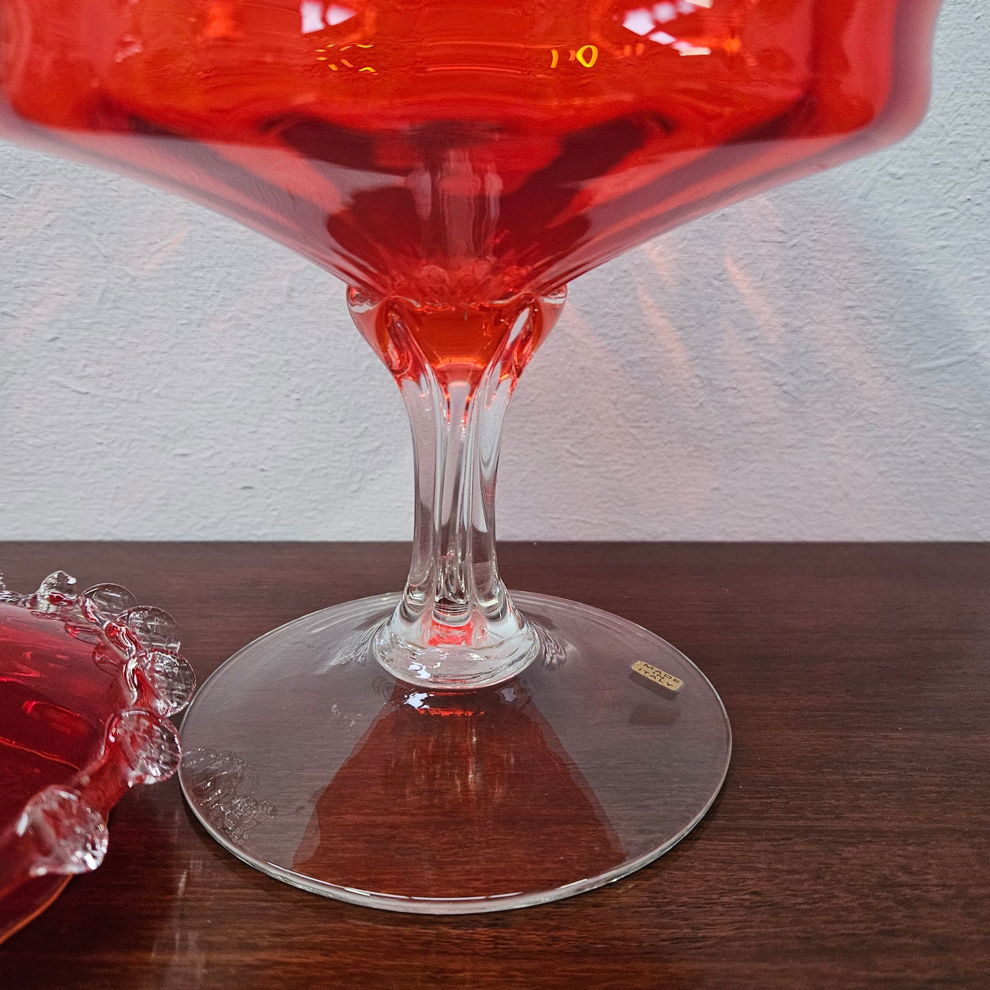 Vintage Italian Glass Apothecary Jar