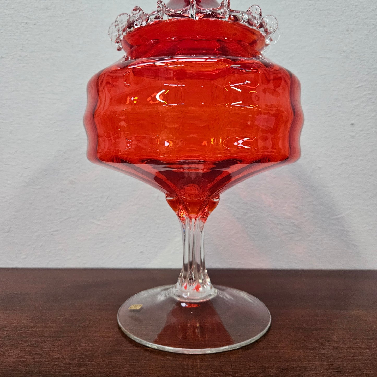 Vintage Italian Glass Apothecary Jar