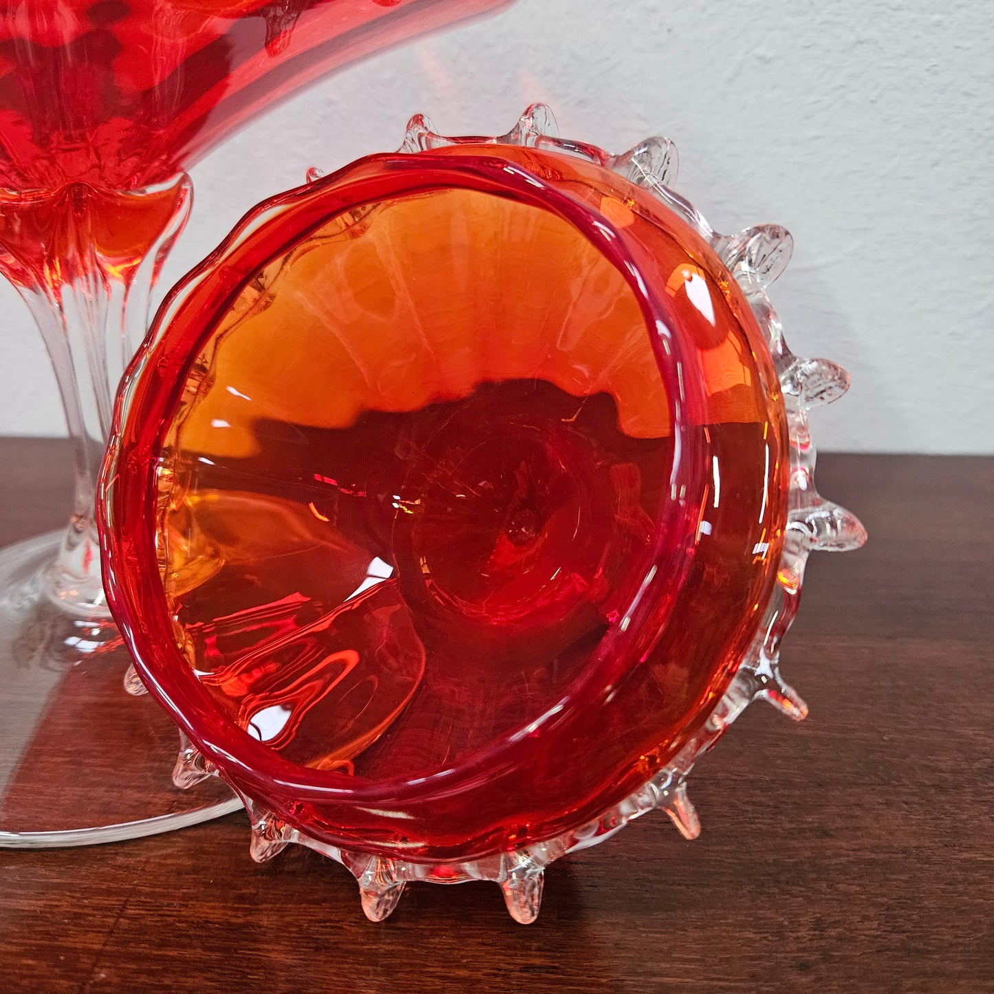 Vintage Italian Glass Apothecary Jar