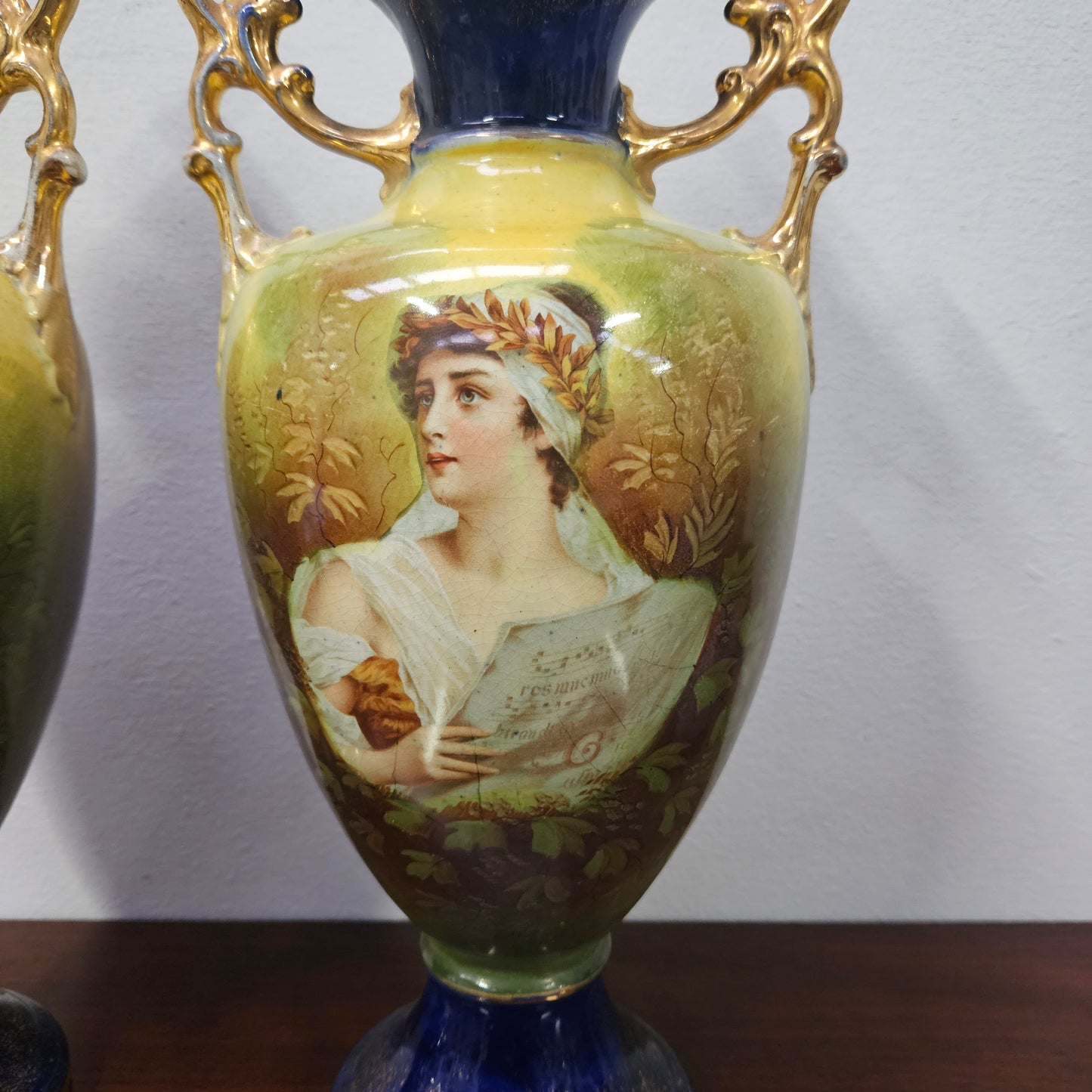 Stunning Pair of Decorative Victorian Vases.