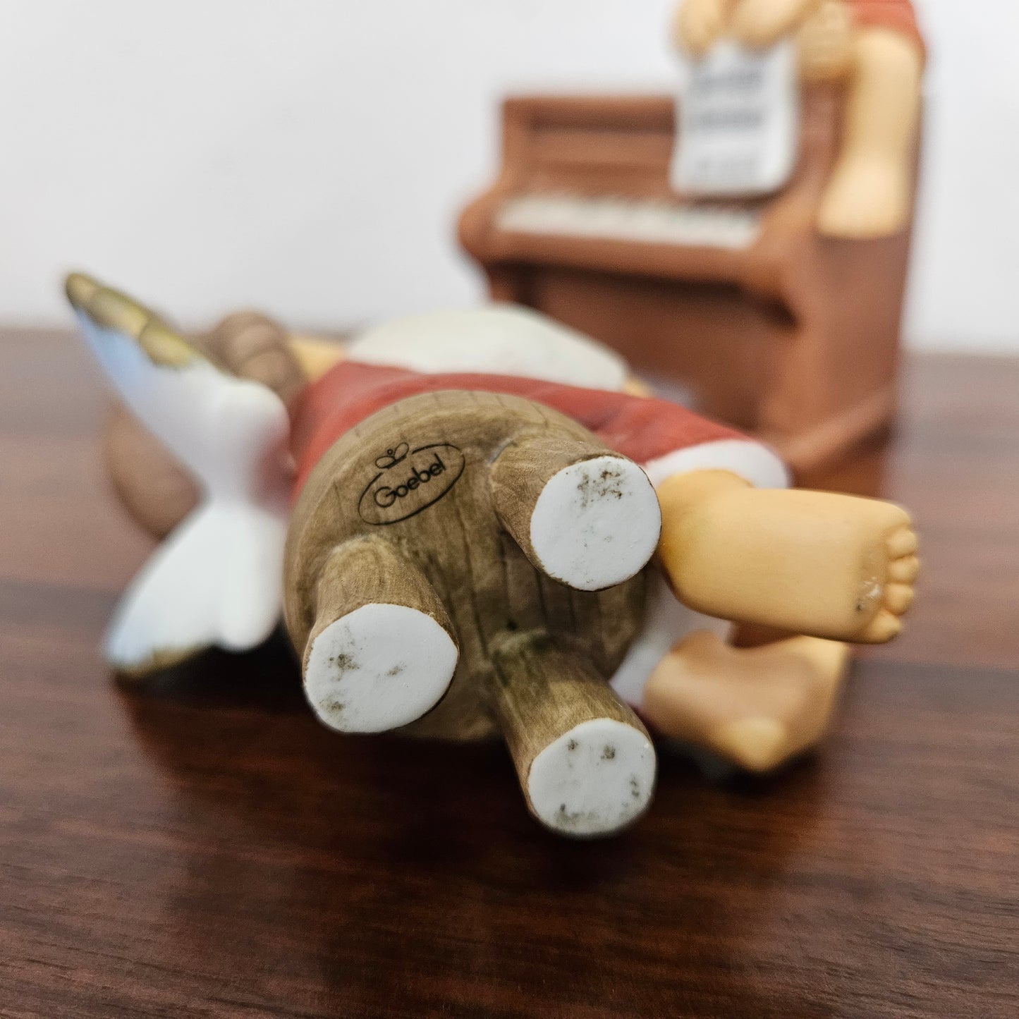 Delightful 2 pce Musical Goebel Angels on Piano