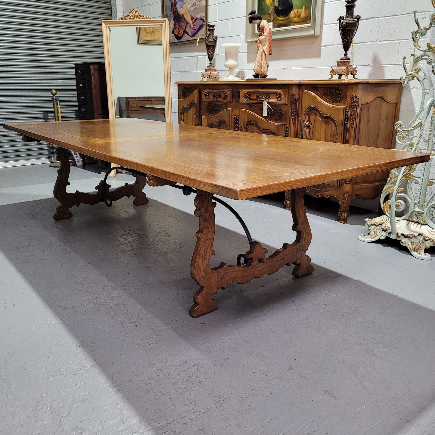 Bespoke Spanish Style Three Meter Long Dining Table
