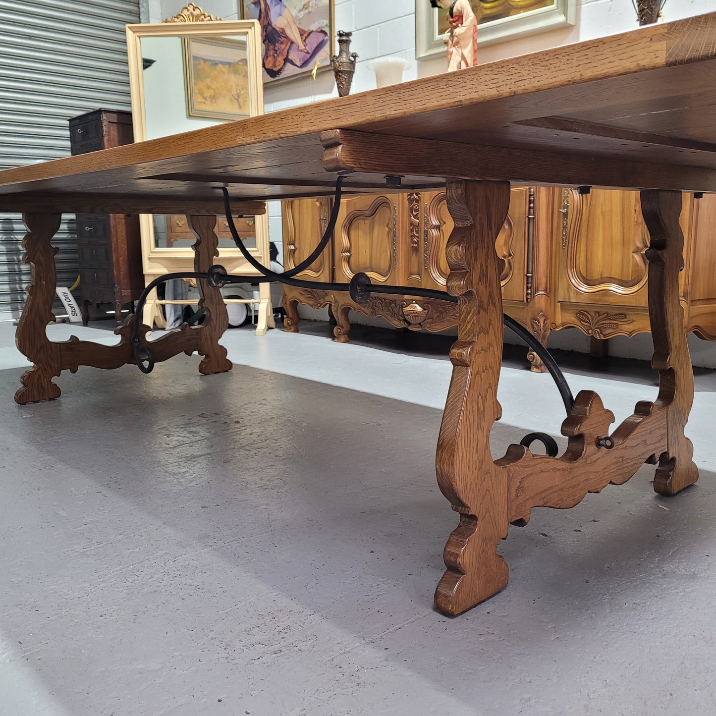 Bespoke Spanish Style Three Meter Long Dining Table