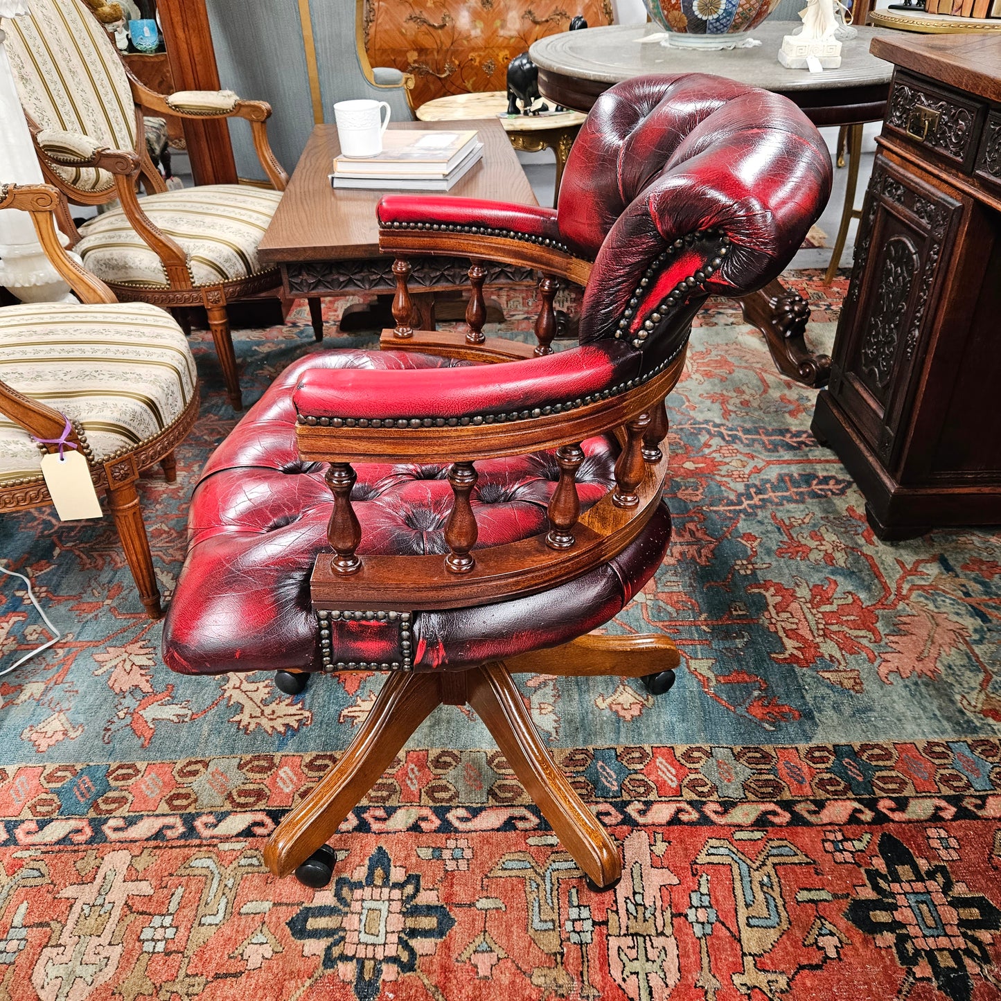 Vintage Leather Desk Chair