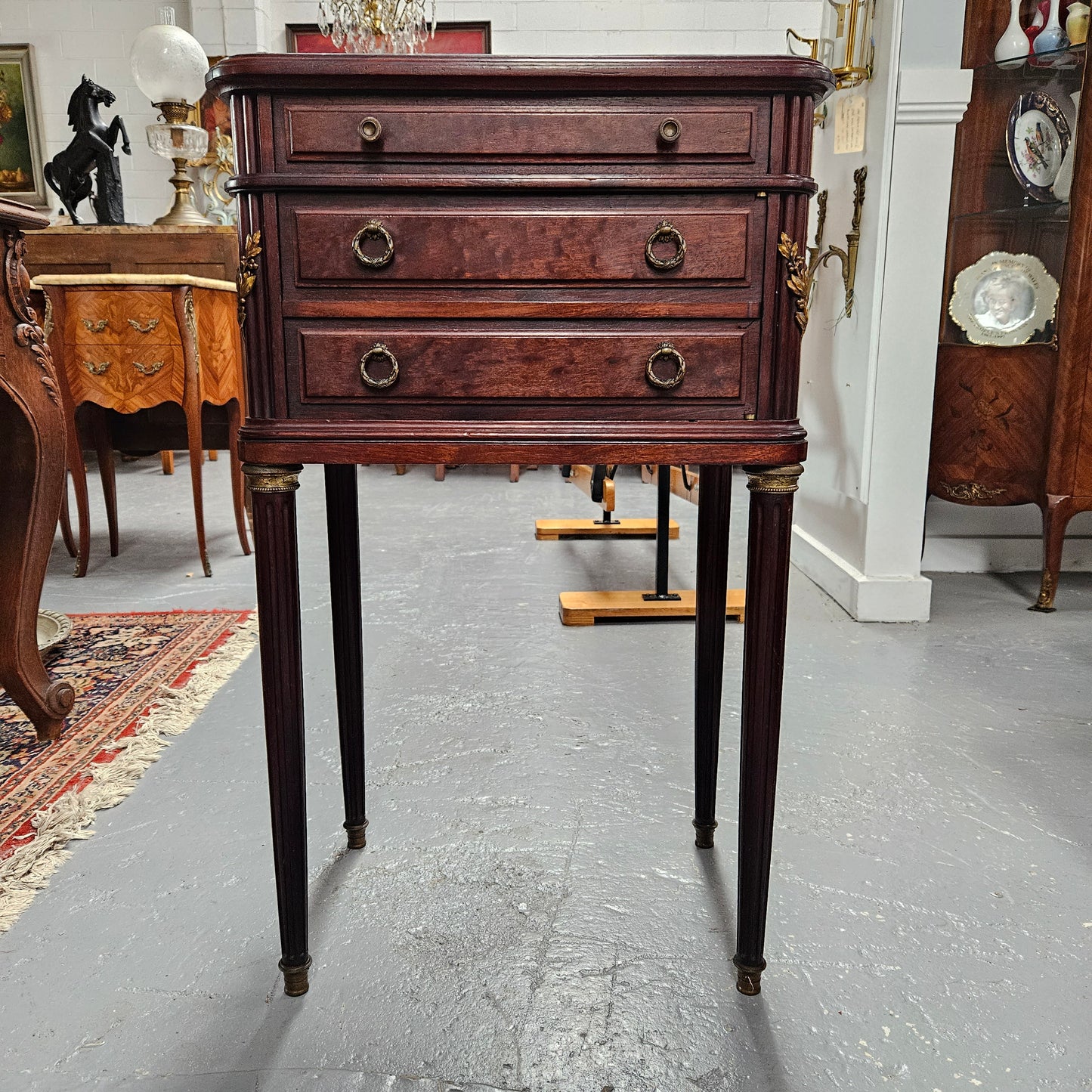 Louis XVI Style Walnut Side Table