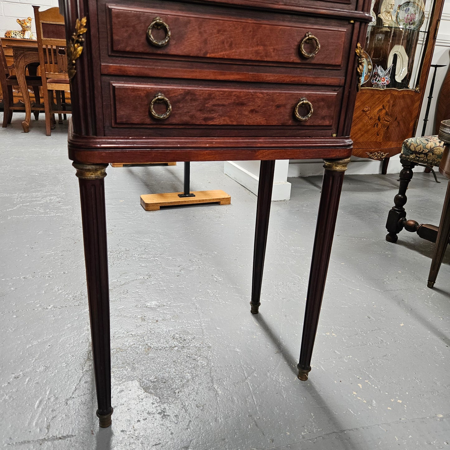 Louis XVI Style Walnut Side Table