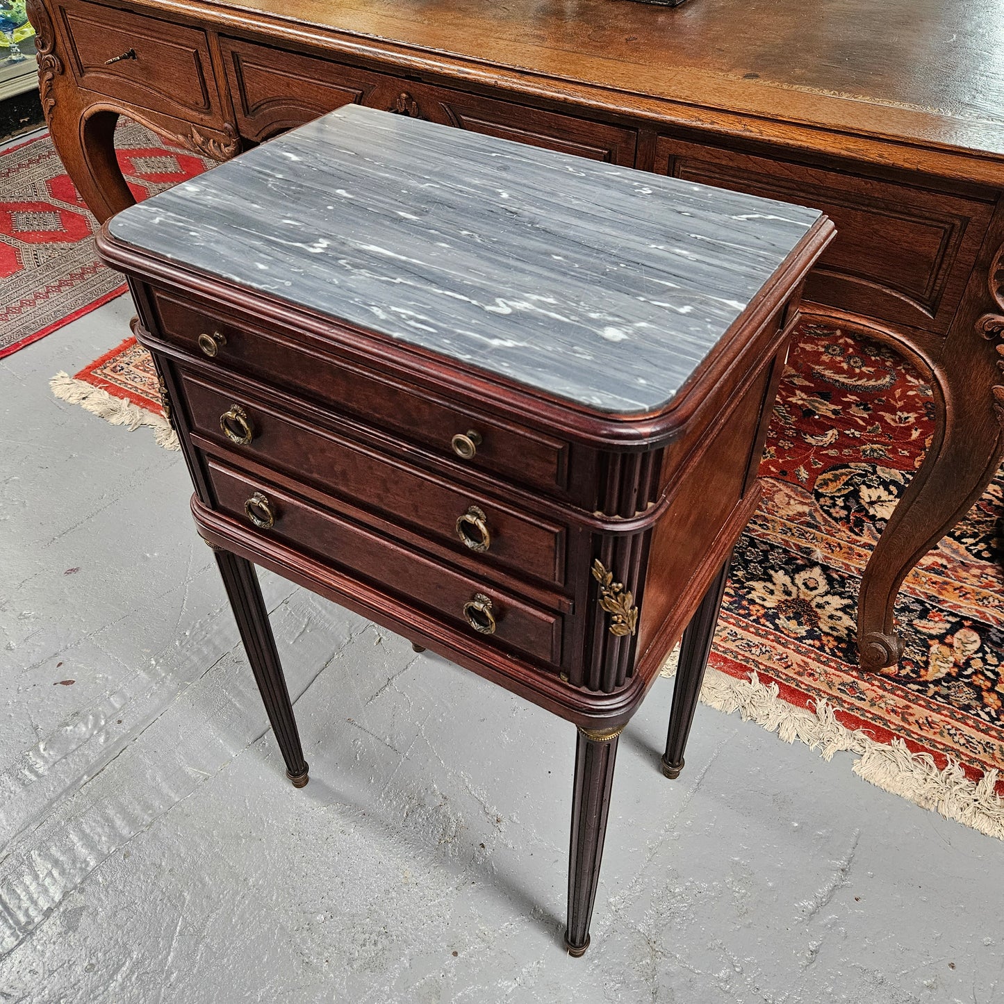 Louis XVI Style Walnut Side Table