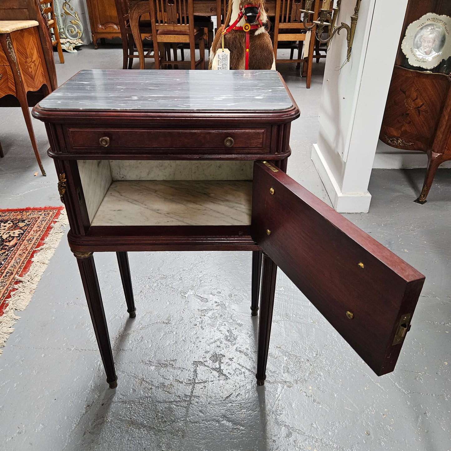 Louis XVI Style Walnut Side Table