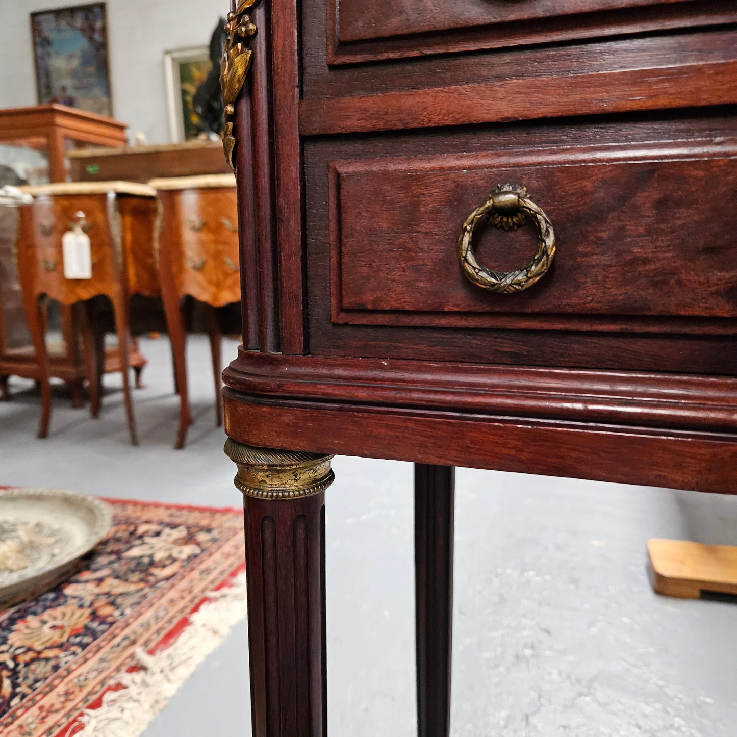 Louis XVI Style Walnut Side Table