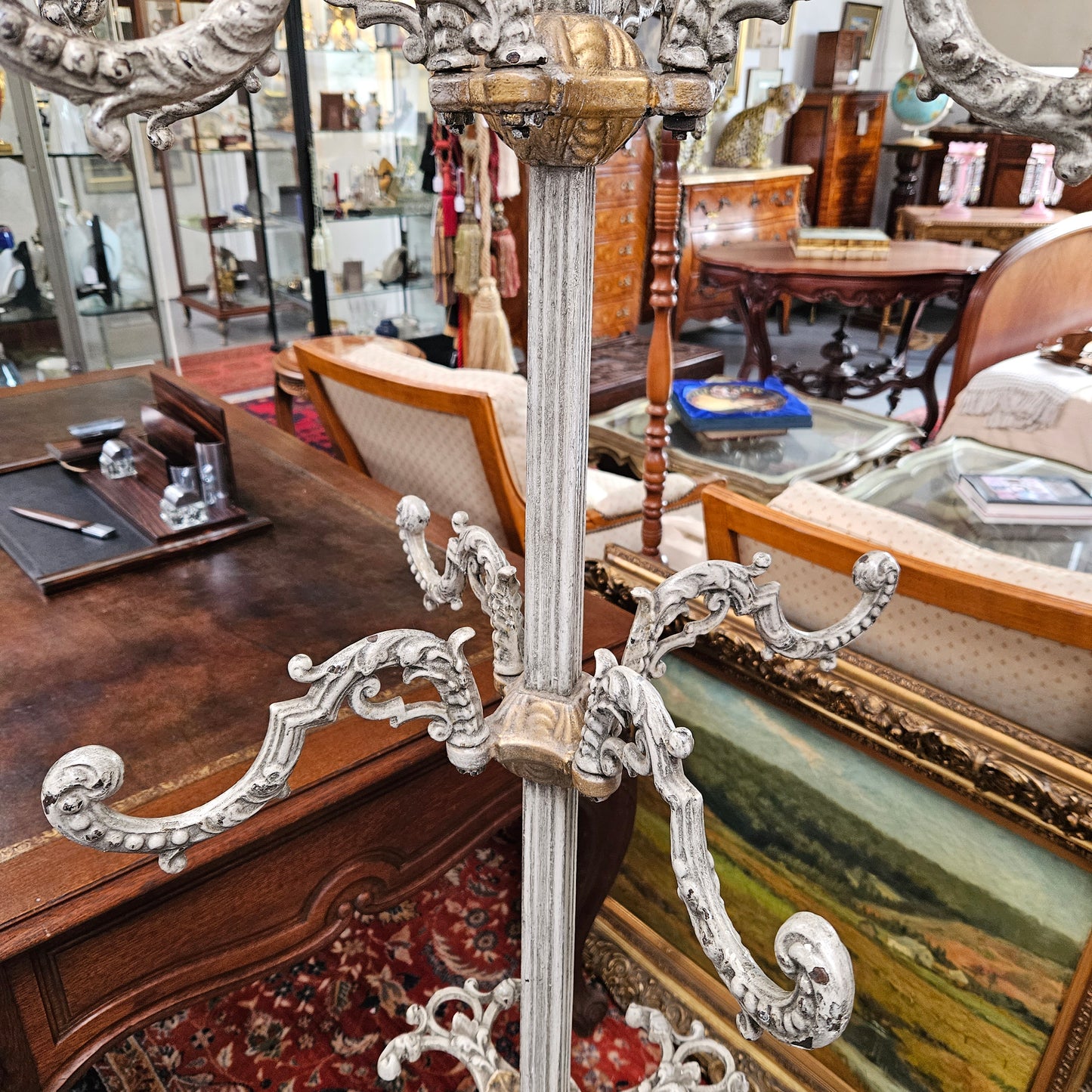 Antique Cast Iron Coat/Hat Stand