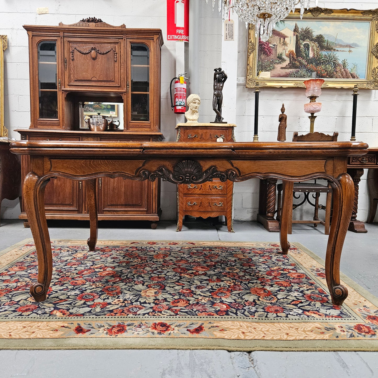 Antique Louis XV Style Parquetry Dining Table