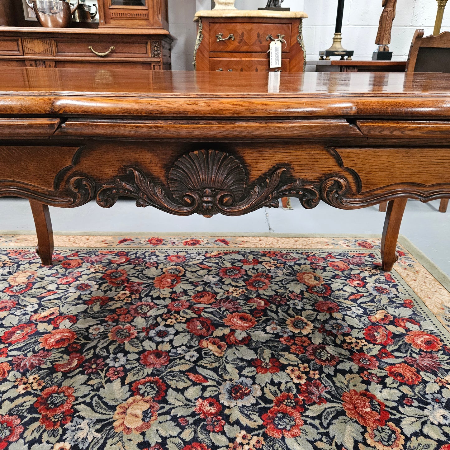Antique Louis XV Style Parquetry Dining Table