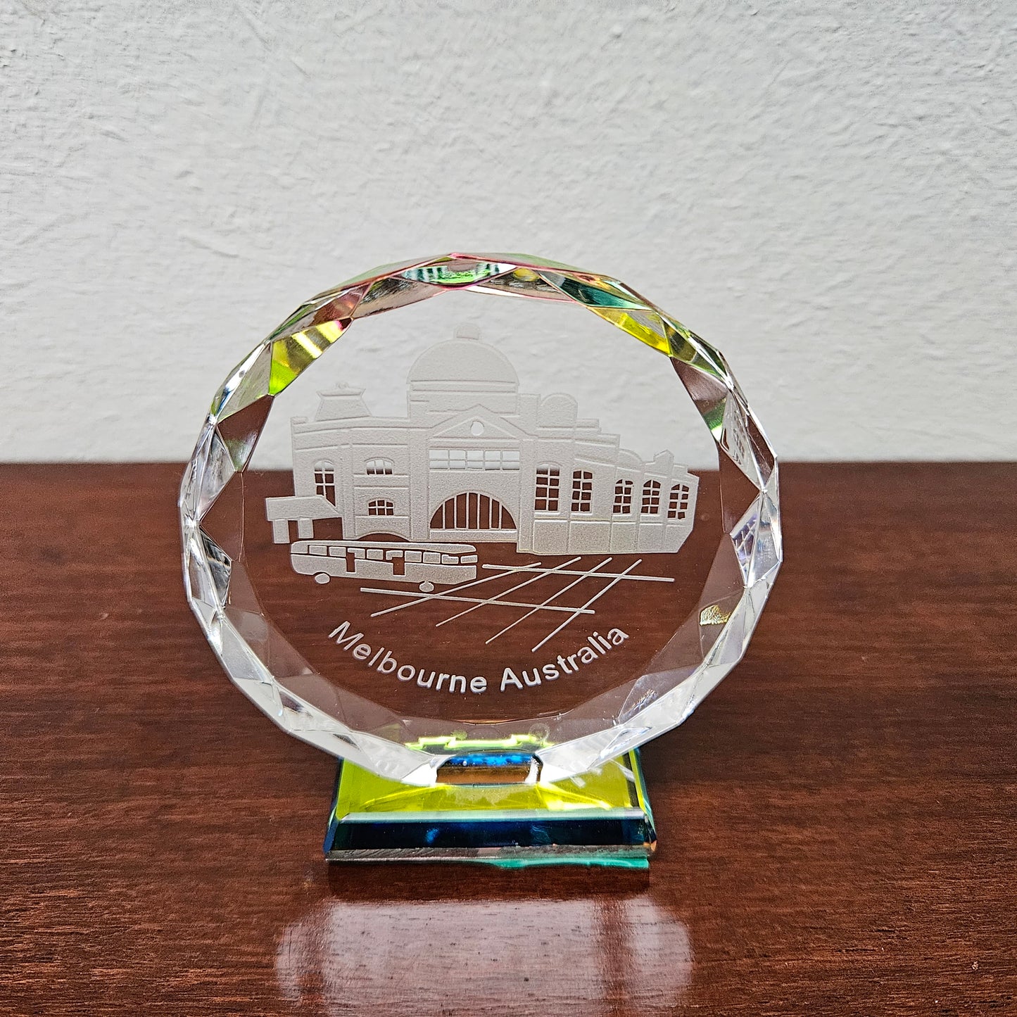 Crystal Melbourne Paper Weight