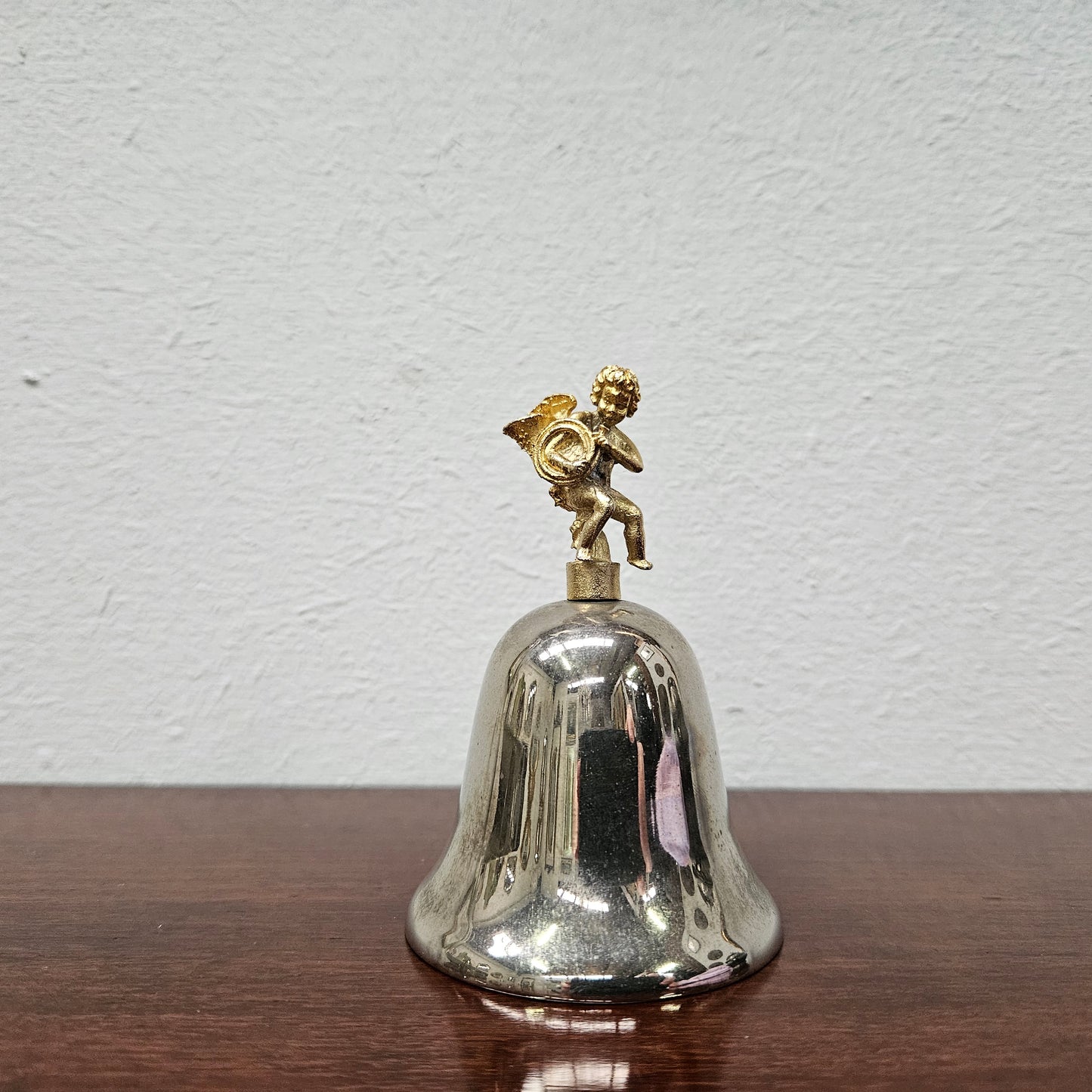 Small Vintage Bell Featuring Angel