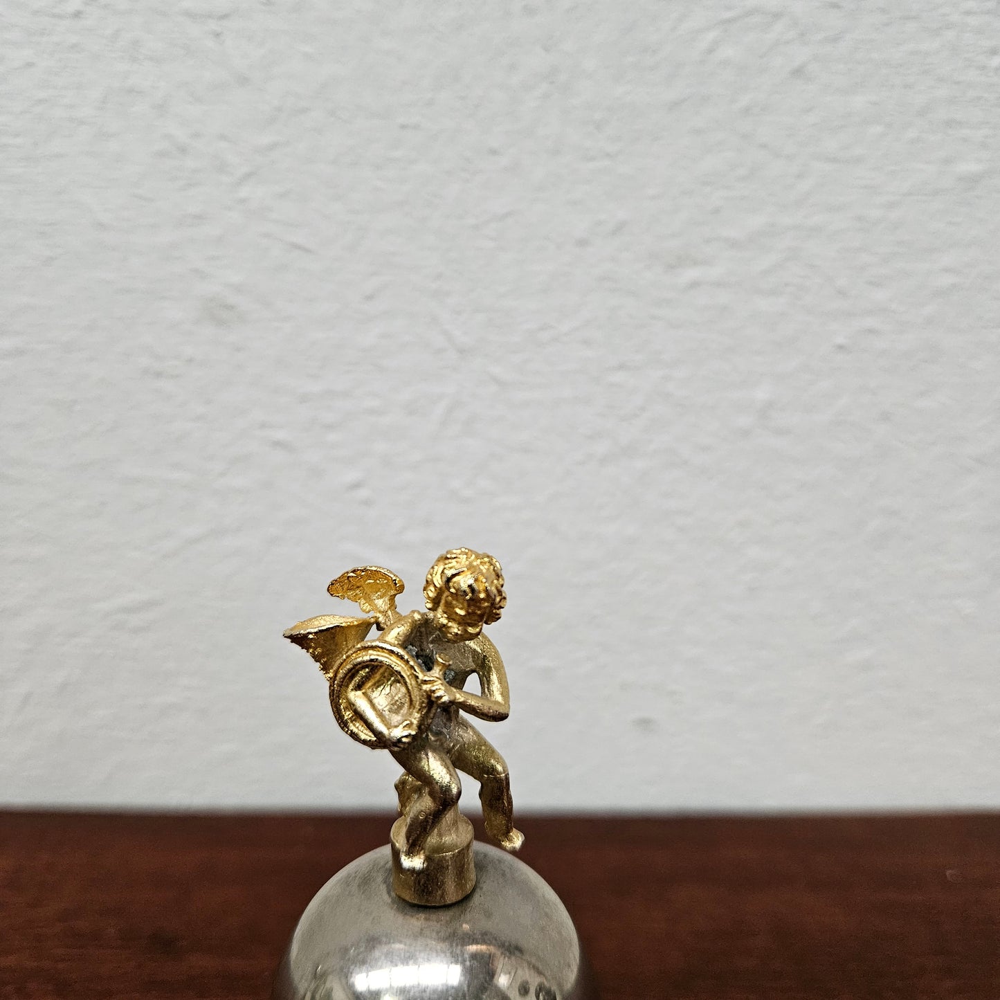 Small Vintage Bell Featuring Angel