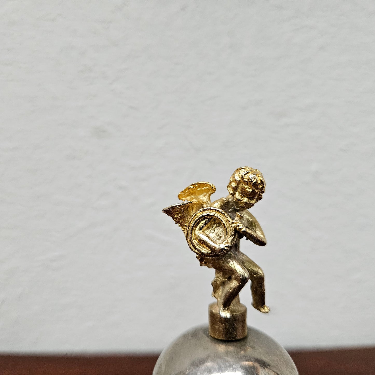 Small Vintage Bell Featuring Angel