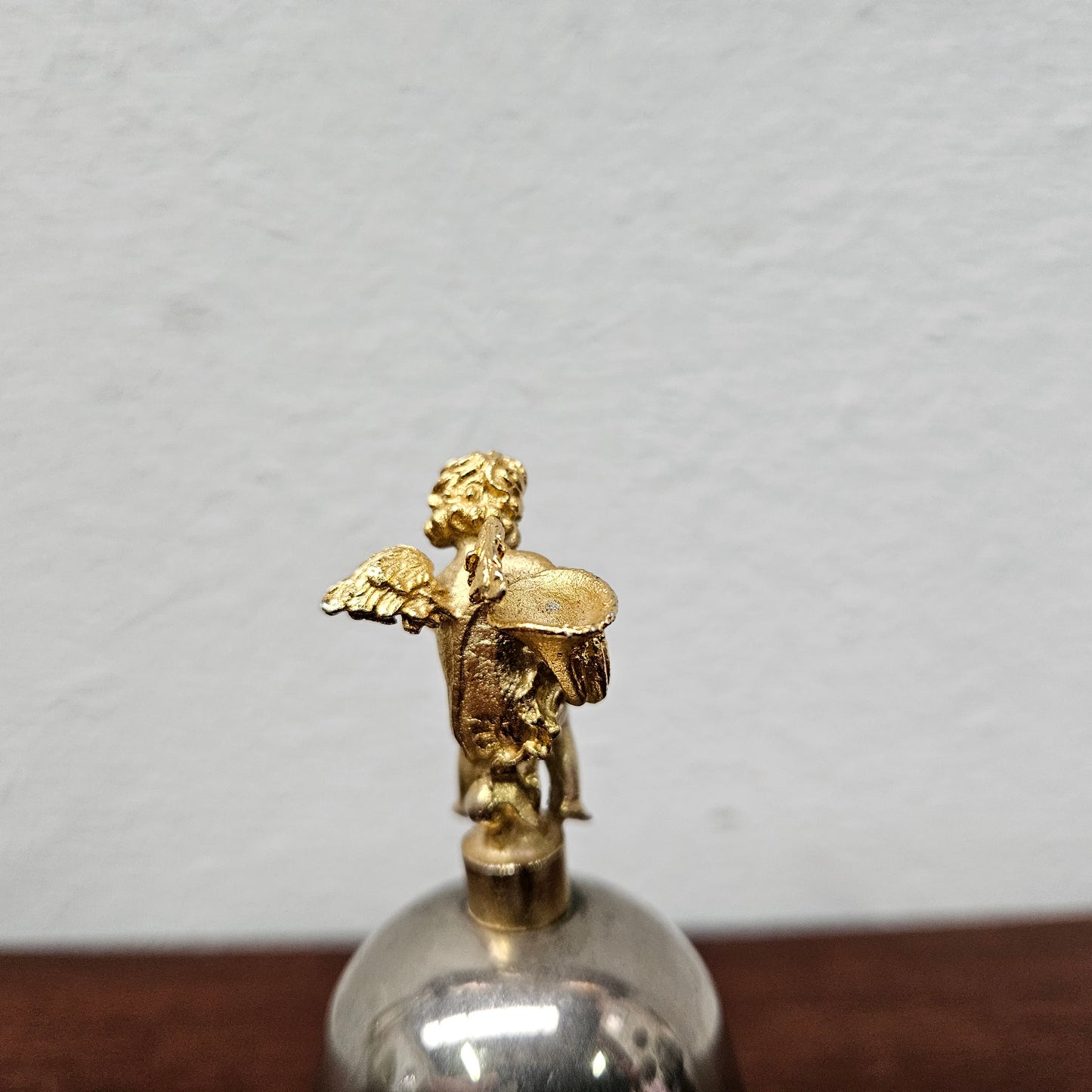 Small Vintage Bell Featuring Angel